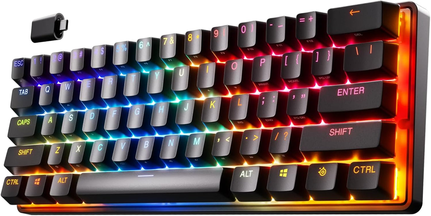 Gaming Keyboard Mechanical RGB With Adjustable Actuation β SteelSeries Apex Pro Wired Rgb Mini 60% Wireless Gaming Accessories