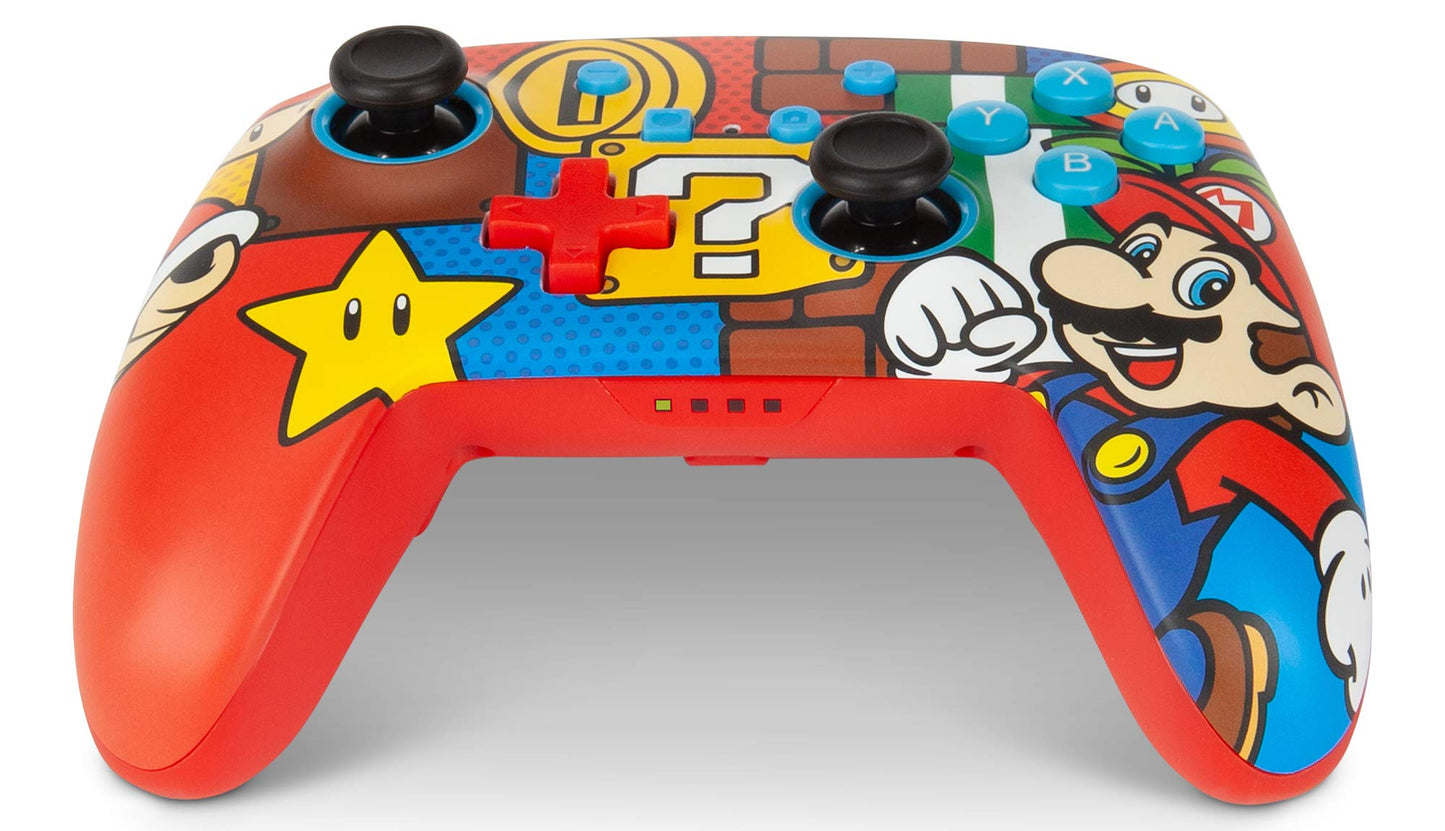 PowerA Enhanced Wireless Controller for Nintendo Switch - Fortnite Sticker Mania, Nintendo Switch - OLED Model, Nintendo Switch Lite, Gamepad, game controller, Bluetooth controller, Officially Licensed, Bonus Virtual Item Included