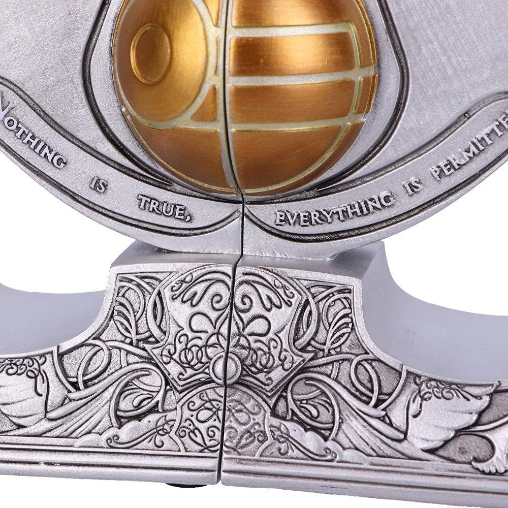 Assassin's Creed Bookends β Official Licensed Resin Apple of Eden Decor, Silver 18.5cm