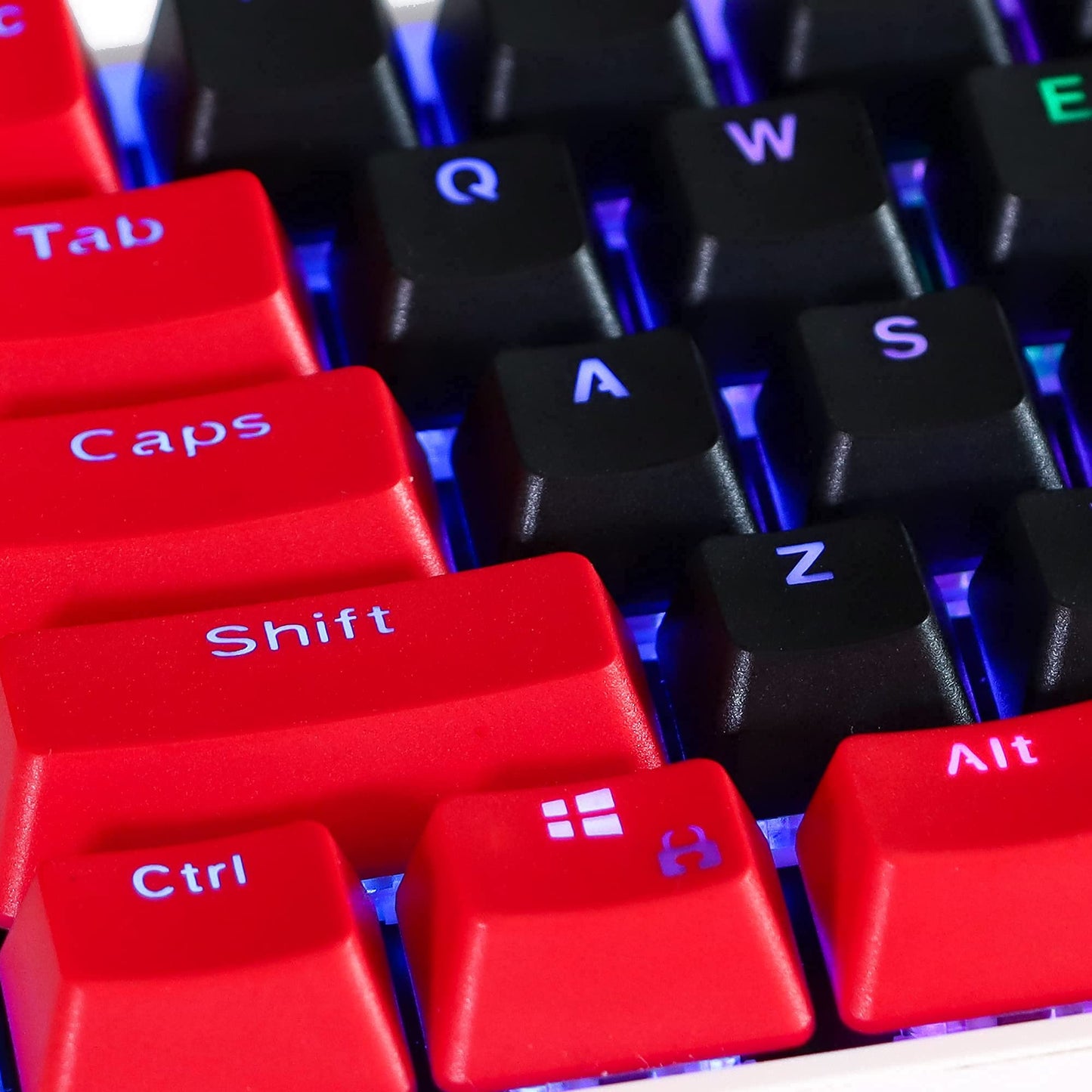 GTSP 61 Keycaps 60 Percent, Ducky One 2 Mini Keycaps for Mechanical Keyboard OEM Profile RGB PBT Keycap Set with Key Puller for Cherry MX Switches SK 61/Joker (Only keycaps) Blue