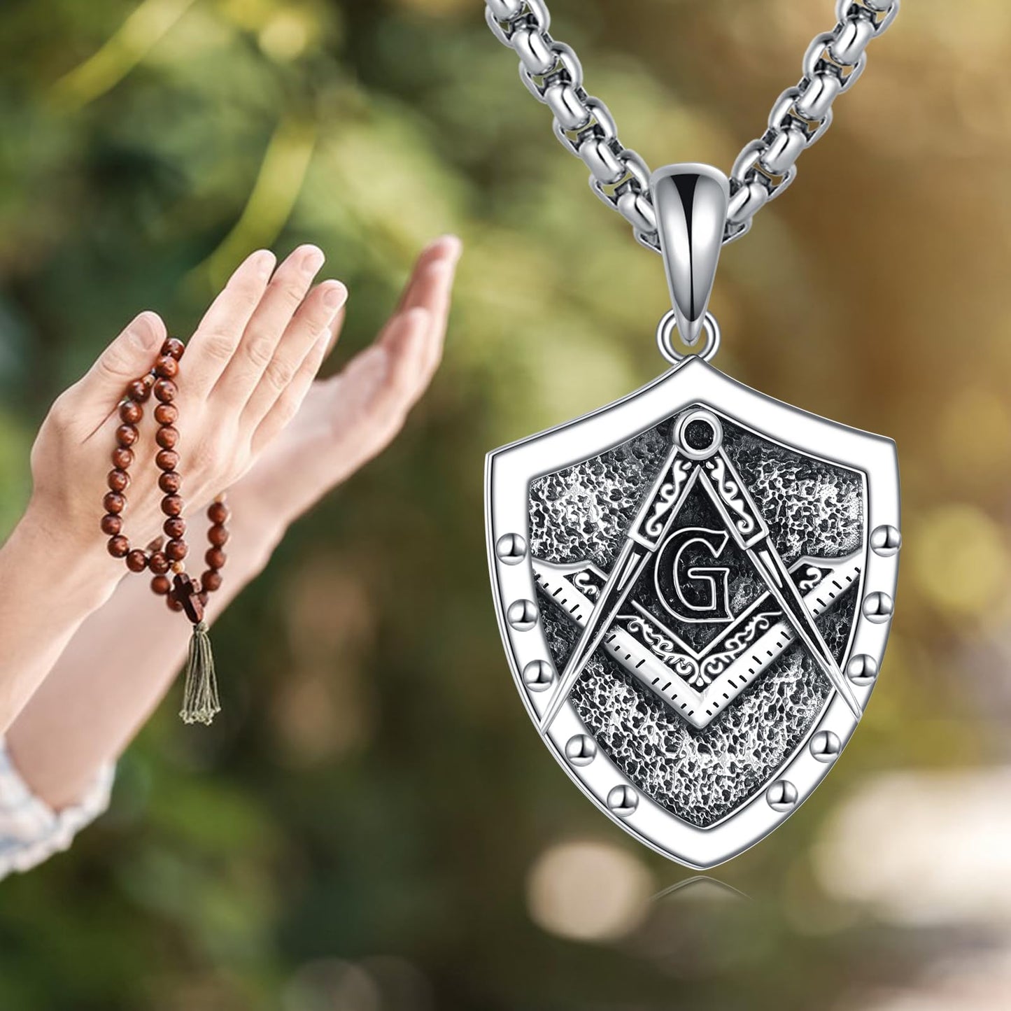 Viking Necklace for Men Sterling Silver Arrowhead/Therian/Raven/Thors Hammer Pendant Necklaces Jewelry Gifts for Men Women