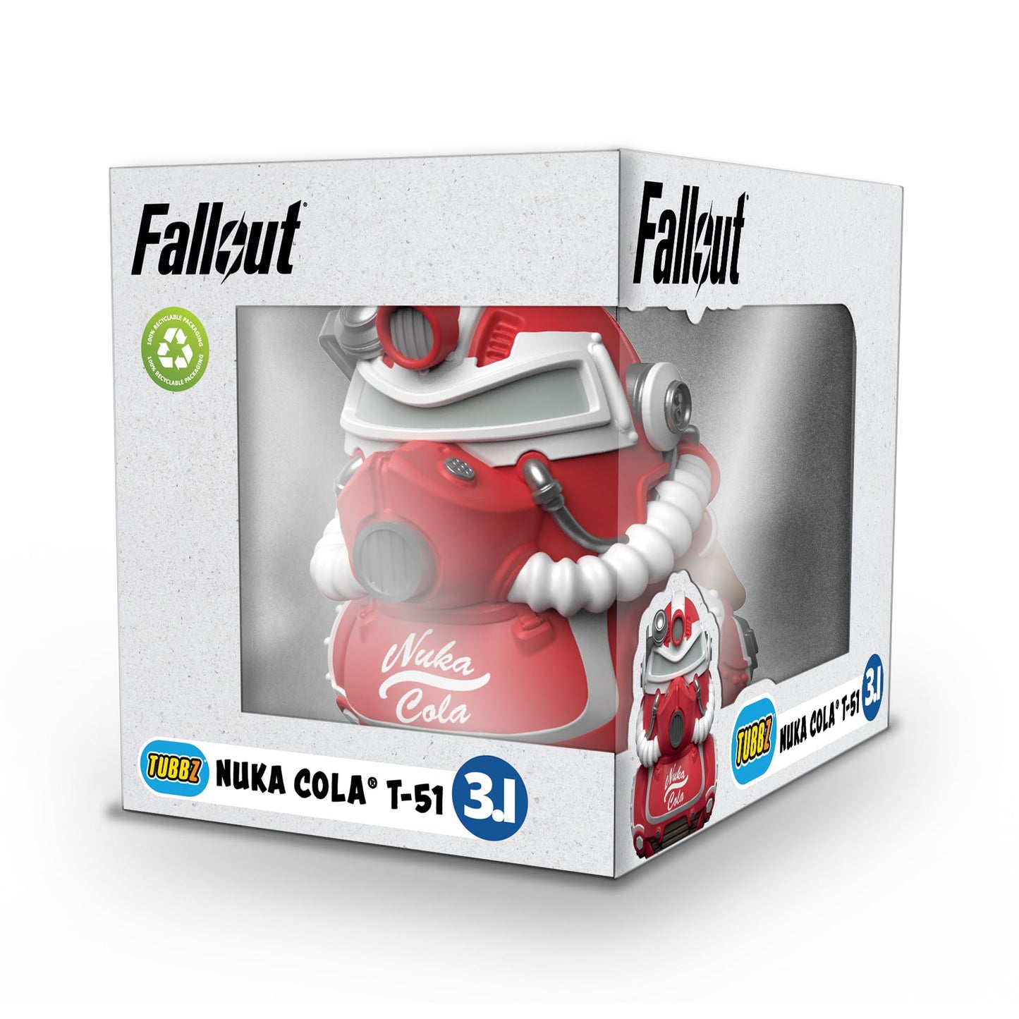 TUBBZ Boxed Edition Nuka Cola T-51 Collectable Vinyl Rubber Duck Figure - Official Fallout Merchandise - Thriller TV & Video Games