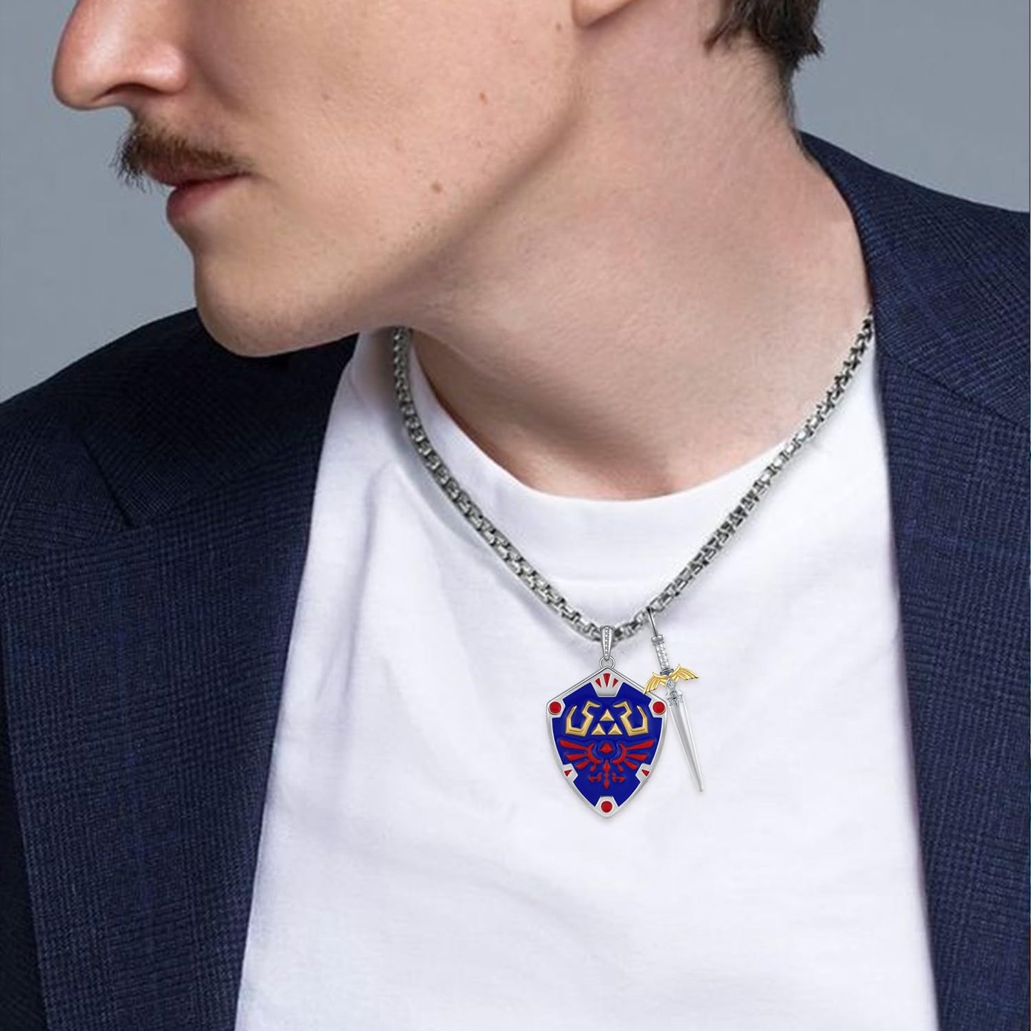 Master Sword Necklace – Sterling Silver Link Sword Pendant | Hyrule Warriors Jewelry Jewelry
