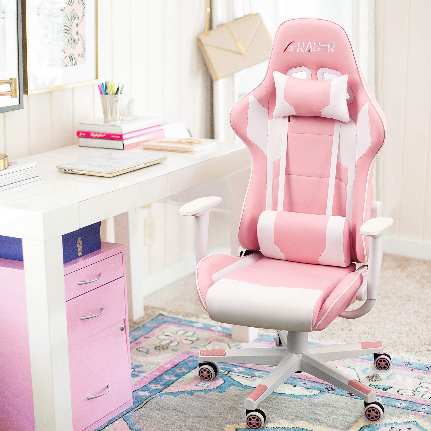 Homall Gaming Chair – Ergonomic Computer Chair with Lumbar Support & Headrest Pillow Gaming Accessories