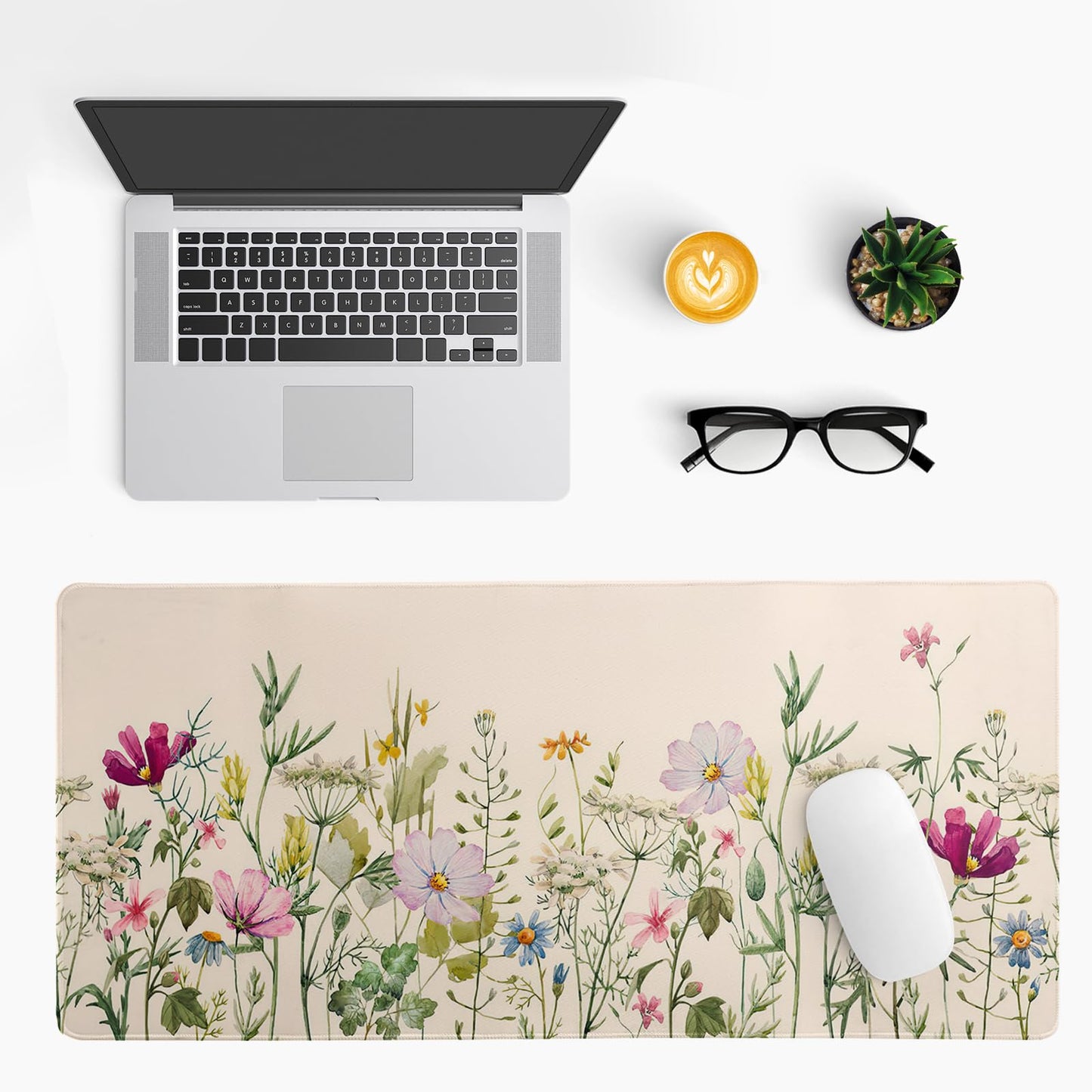 Japanese Gaming Mouse Pad Abstract Black Mouse Pad 31.5x11.8 Inch Black Sea Wave Texture Non-Slip Rubber Base Large Ocean Mousepad Stitched Edges Keyboard Mouse Mat Desk Pad for Office and Home