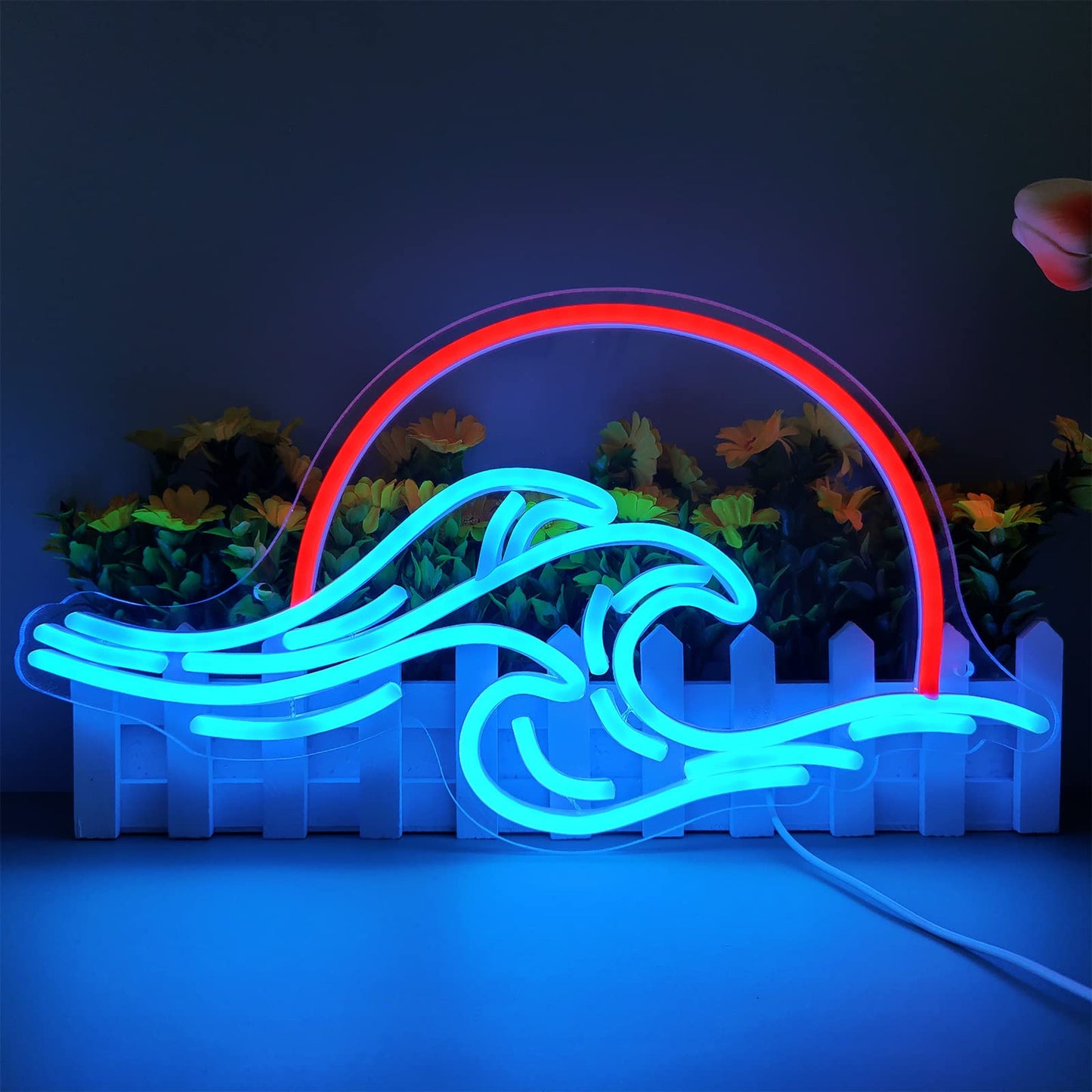 Dleouly Anime Neon Sign, LED Red Cloud Neon Signs for Wall Decor, Dimmable Gaming Neon Sign Wall Signs USB Night Neon Light for Bedroom Game Room Man Cave Party, Gifts for Your Son, Boyfriend(12x7in)