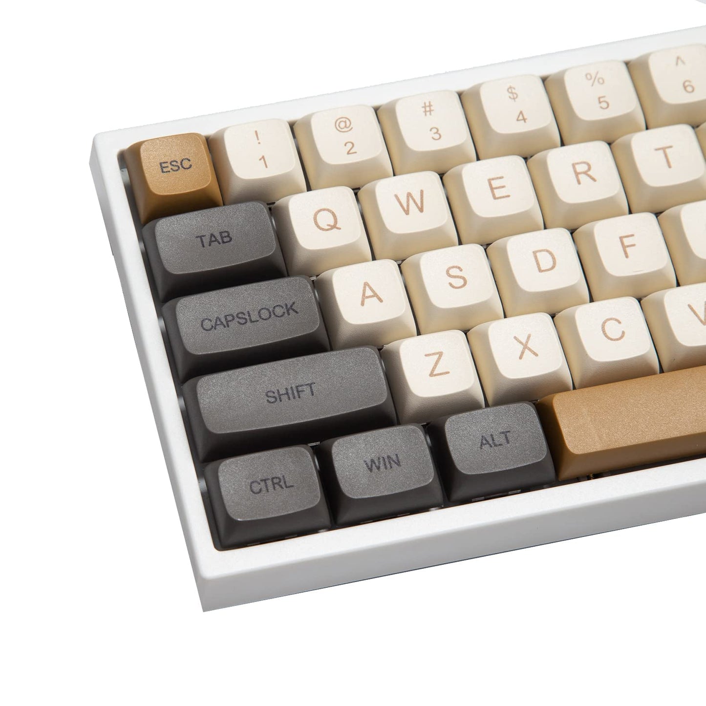 GTSP 61 Keycaps 60 Percent, Ducky One 2 Mini Keycaps for Mechanical Keyboard OEM Profile RGB PBT Keycap Set with Key Puller for Cherry MX Switches SK 61/Joker (Only keycaps) Blue