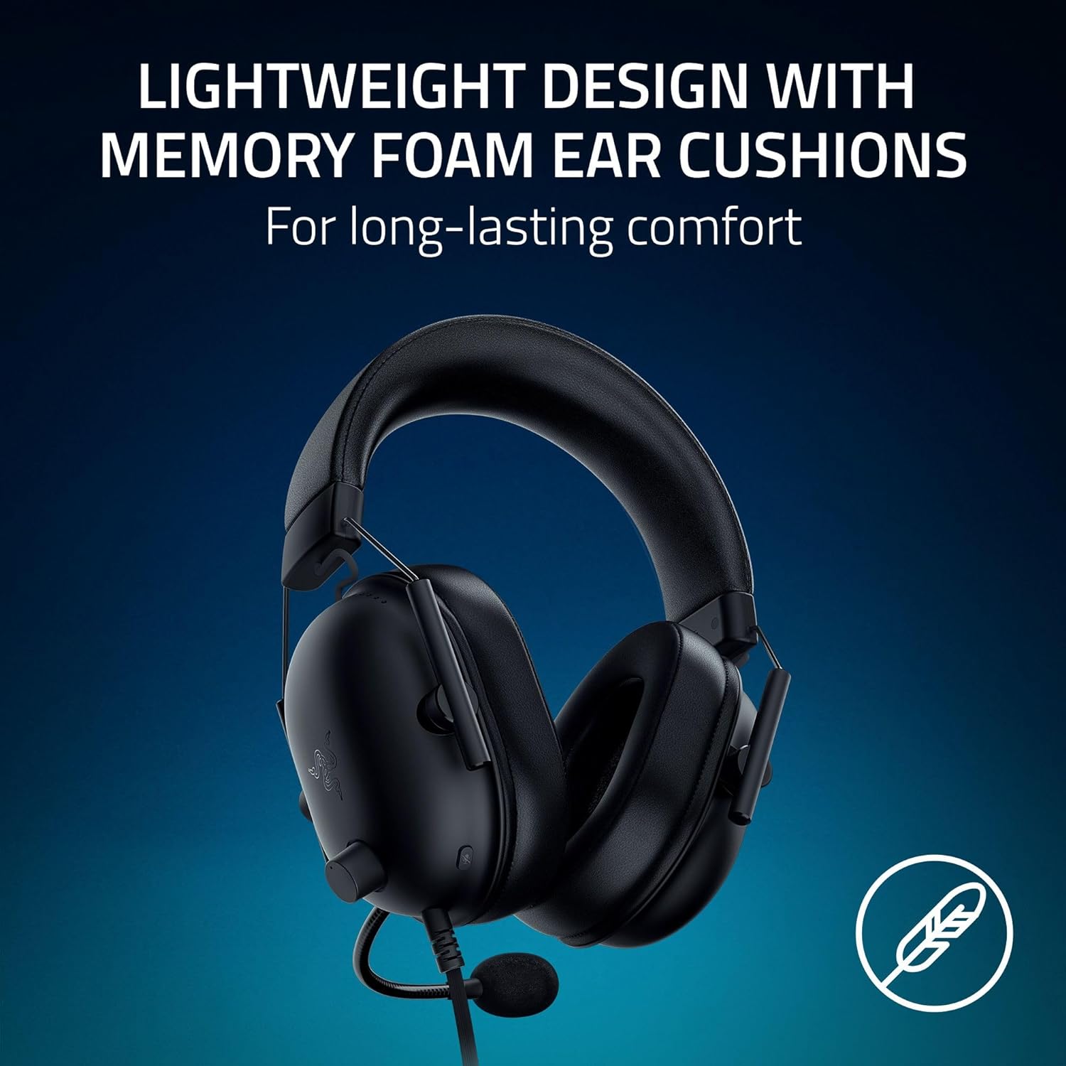Gaming Headset - Razer BlackShark V2 X | 50mm Audio Drivers | Cardioid Microphone | Lightweight, Comfortable Earcups Gaming Accessories