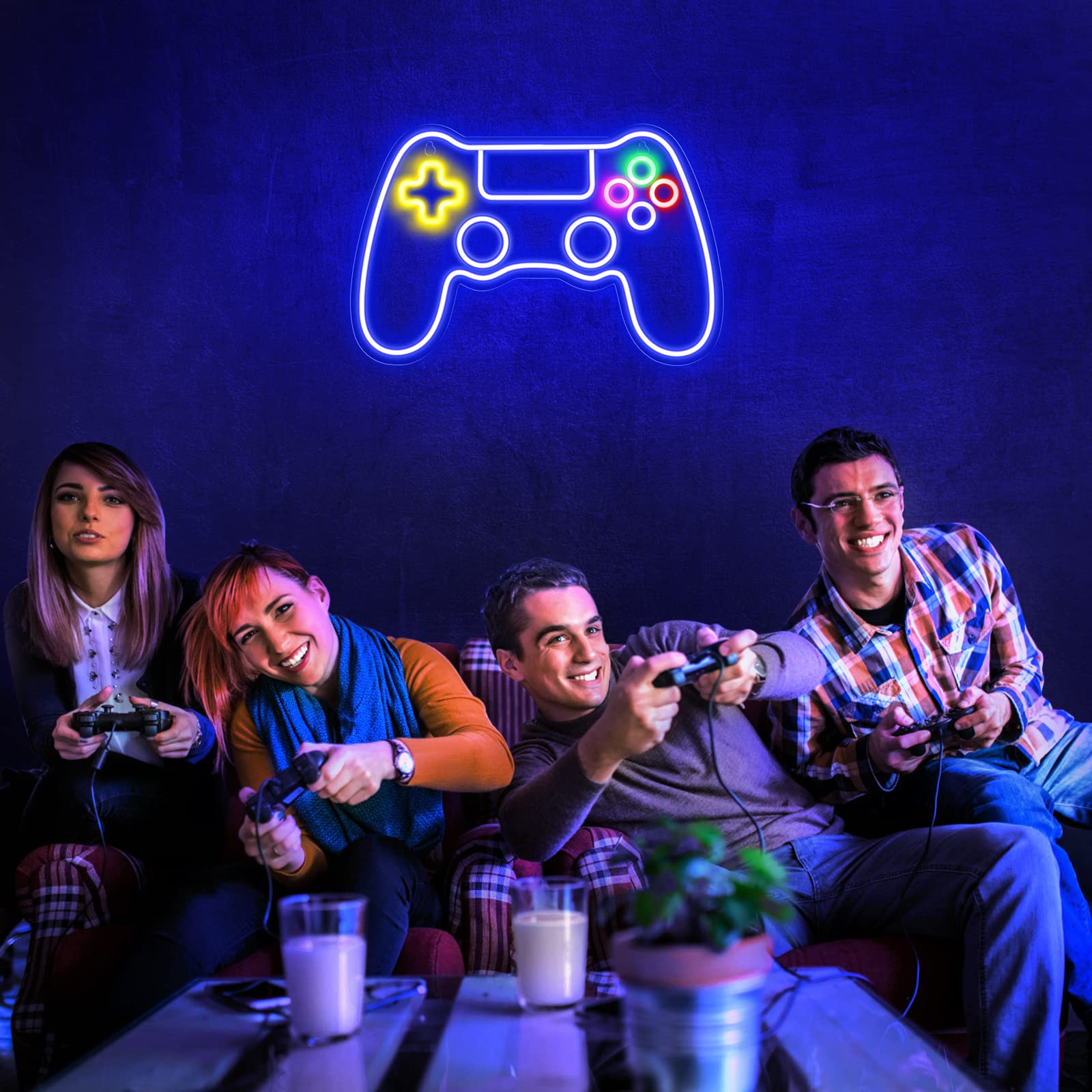 Gaming Neon Sign - LED Neon Light for Game Room Decoration | Teen Gamer Gift Home Decor