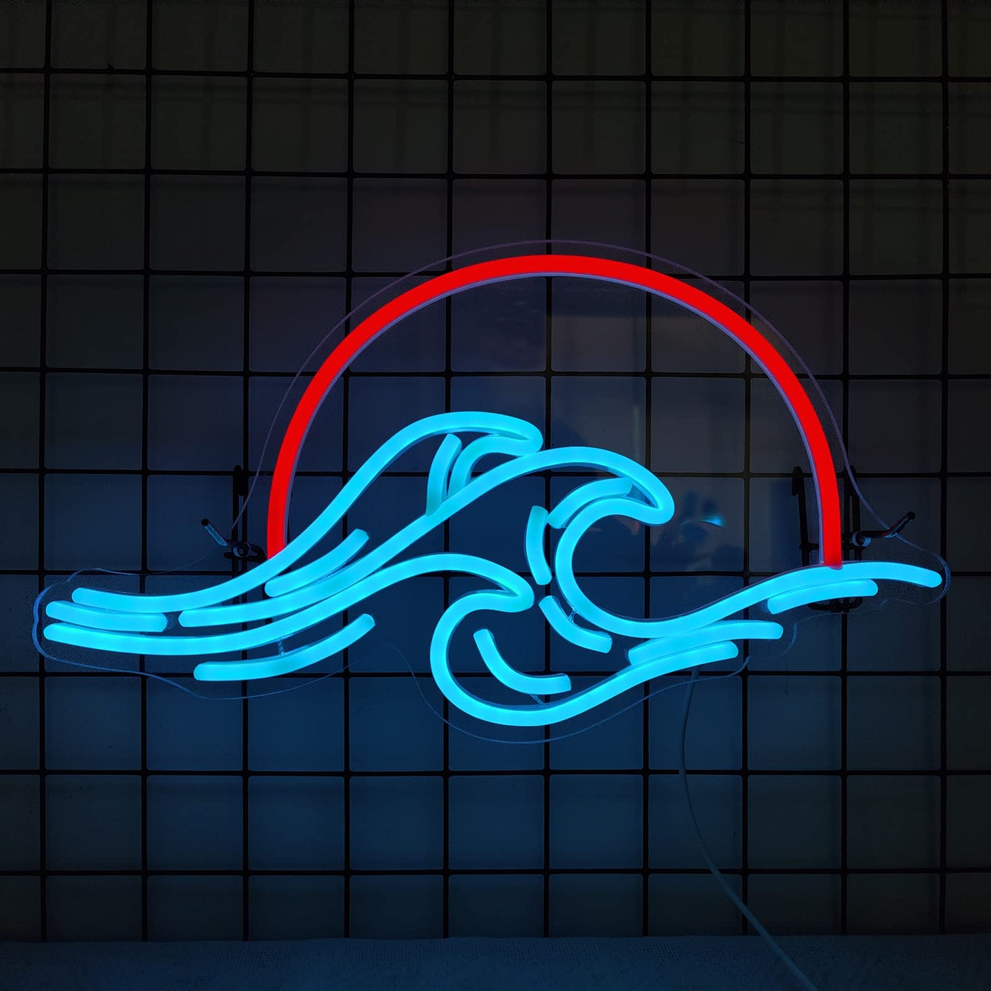 Dleouly Anime Neon Sign, LED Red Cloud Neon Signs for Wall Decor, Dimmable Gaming Neon Sign Wall Signs USB Night Neon Light for Bedroom Game Room Man Cave Party, Gifts for Your Son, Boyfriend(12x7in)