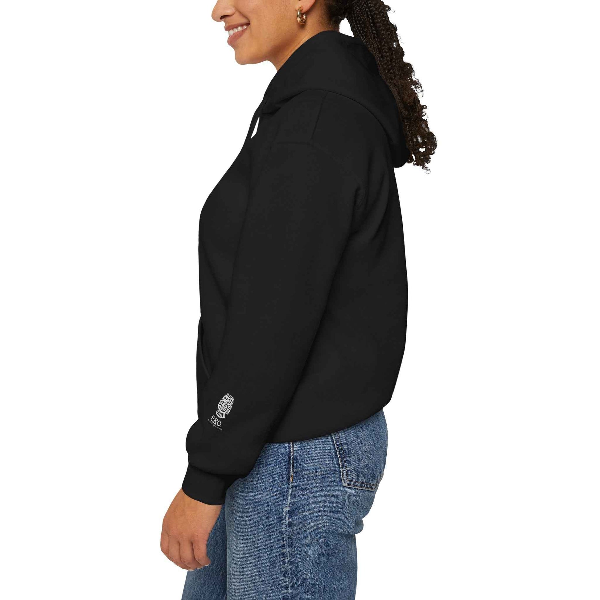 Fish Skeleton Hoodie - EBO Gothic Sweatshirt, Alternative Pullover, Graphic Bones Hooded Top, Unisex Grunge Hoody Hoodie