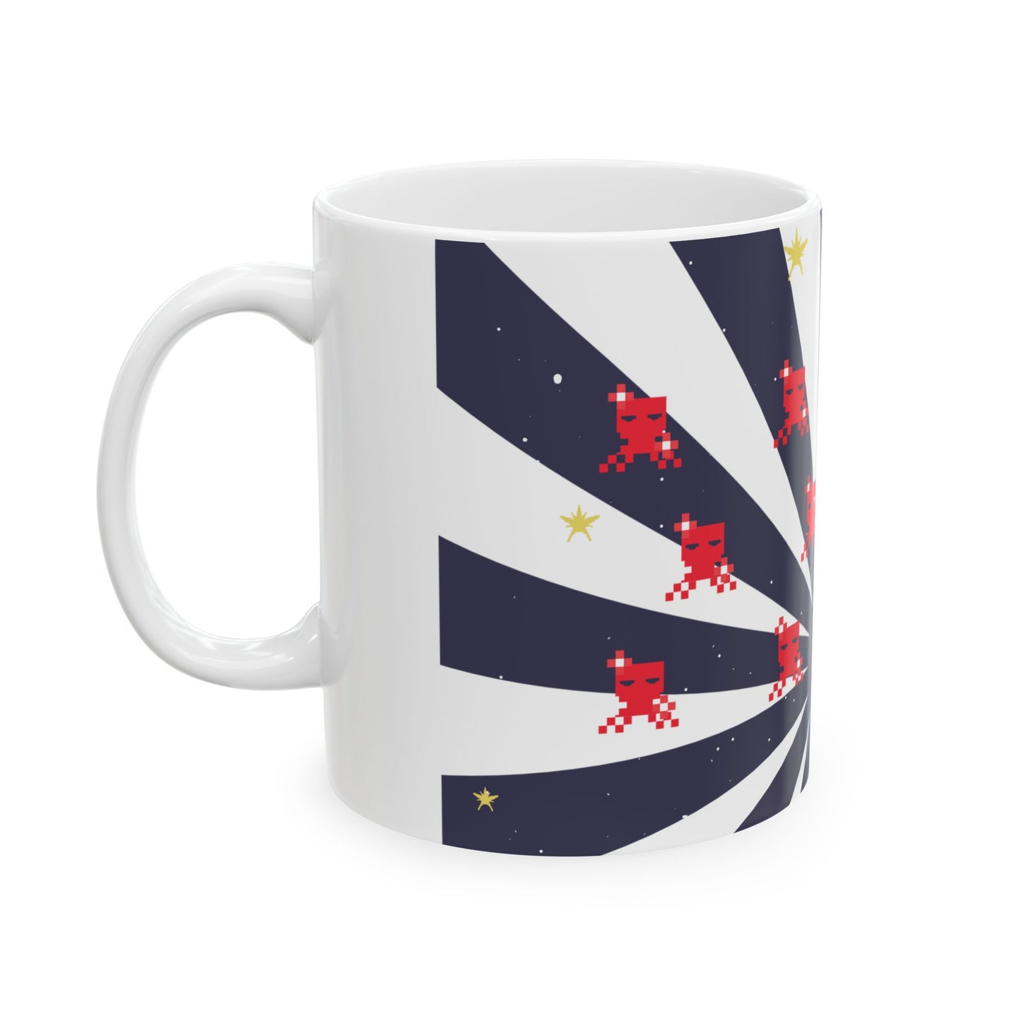 Invaders Ceramic Mug, 11oz