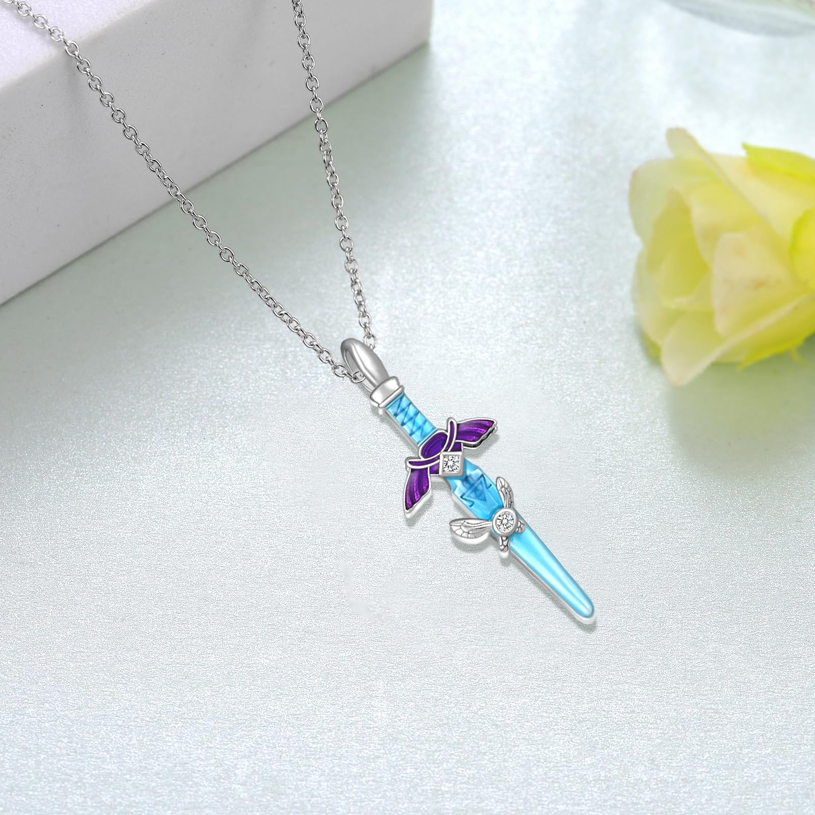 Master Sword Necklace – Sterling Silver Link Sword Pendant | Hyrule Warriors Jewelry Jewelry