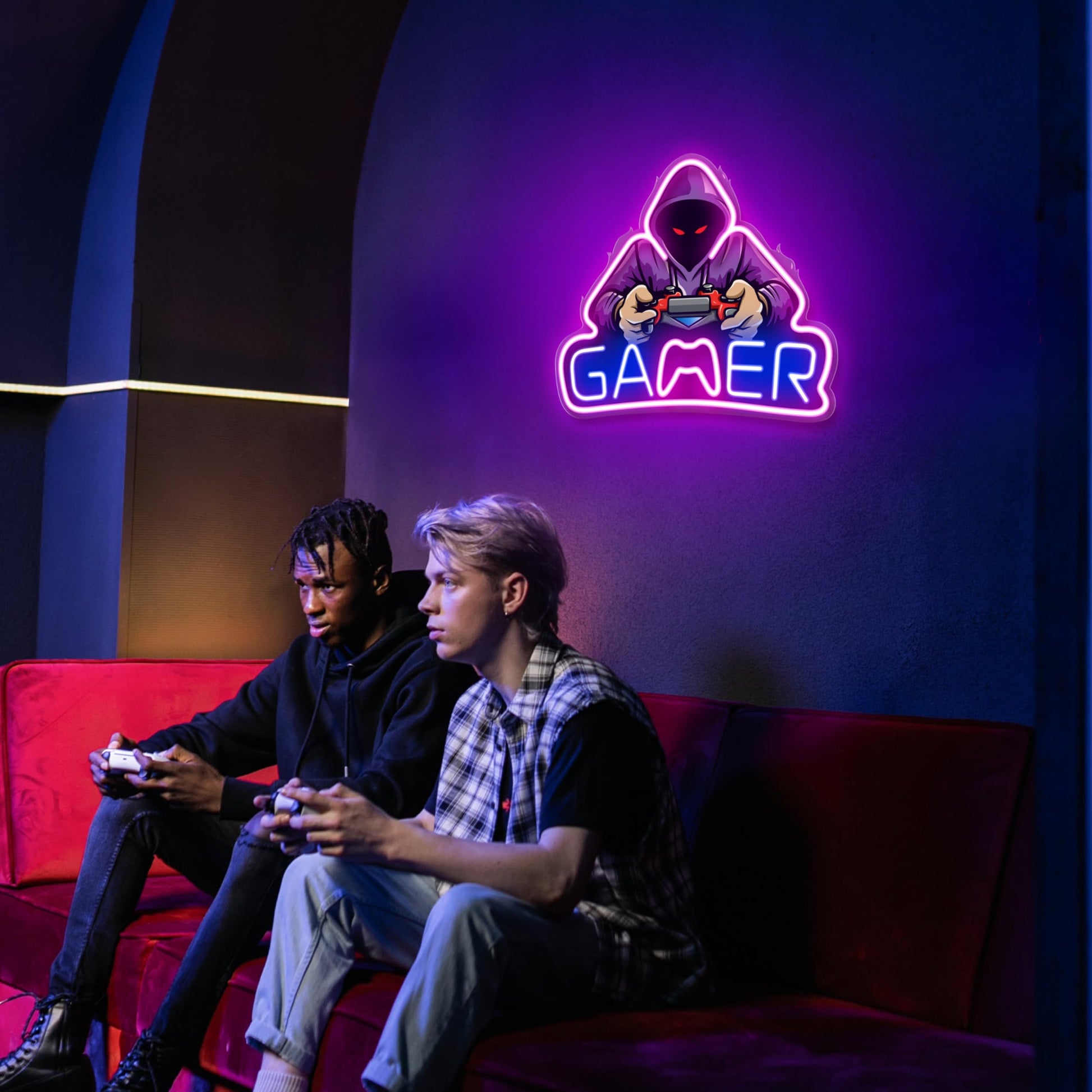 Gaming Neon Sign - LED Neon Light for Game Room Decoration | Teen Gamer Gift Home Decor