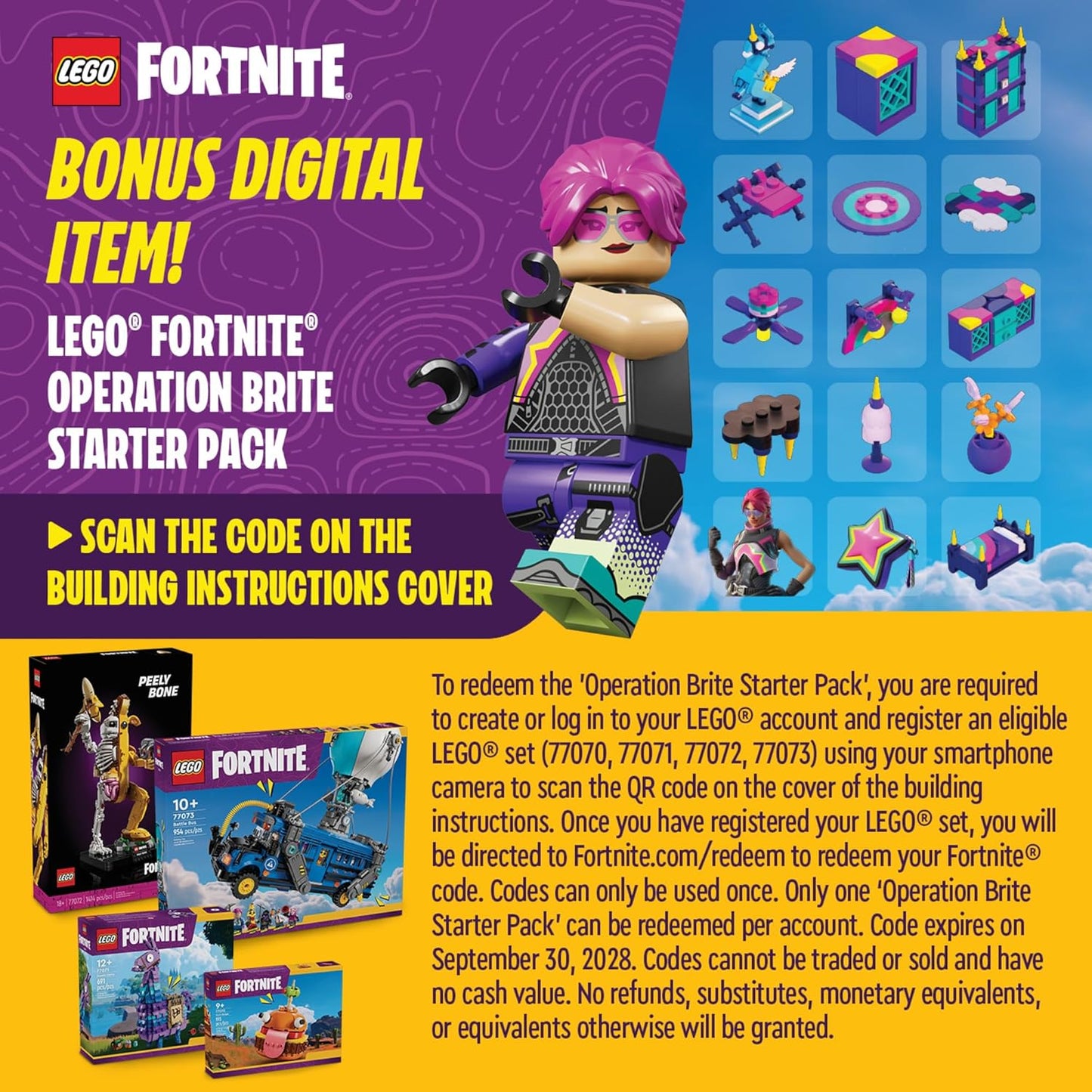 LEGO Fortnite Supply Llama – Buildable Fortnite Llama Toy | Collectible Gaming Figure