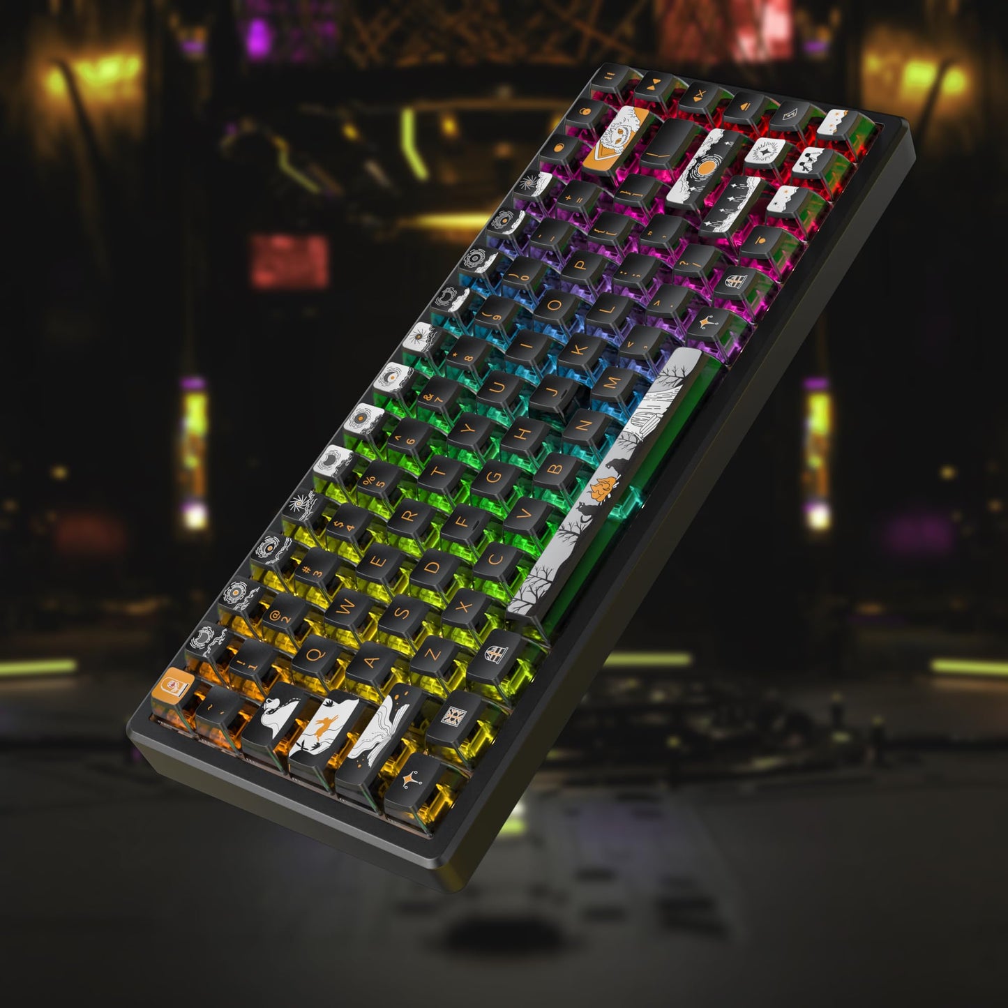 GTSP 61 Keycaps 60 Percent, Ducky One 2 Mini Keycaps for Mechanical Keyboard OEM Profile RGB PBT Keycap Set with Key Puller for Cherry MX Switches SK 61/Joker (Only keycaps) Blue