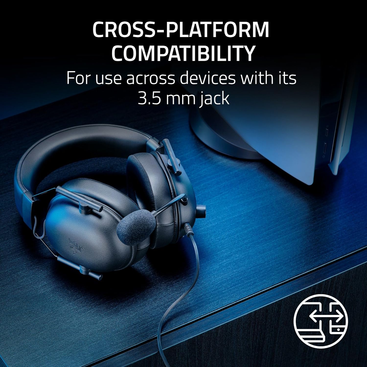 Gaming Headset - Razer BlackShark V2 X | 50mm Audio Drivers | Cardioid Microphone | Lightweight, Comfortable Earcups Gaming Accessories
