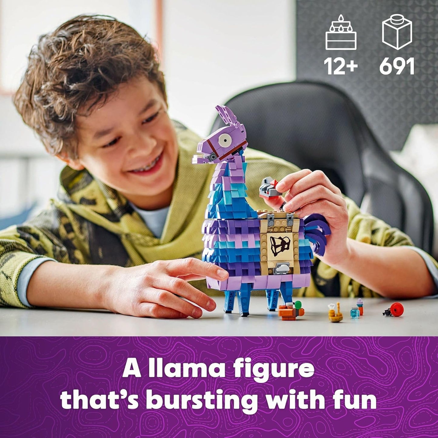 LEGO Fortnite Supply Llama – Buildable Fortnite Llama Toy | Collectible Gaming Figure