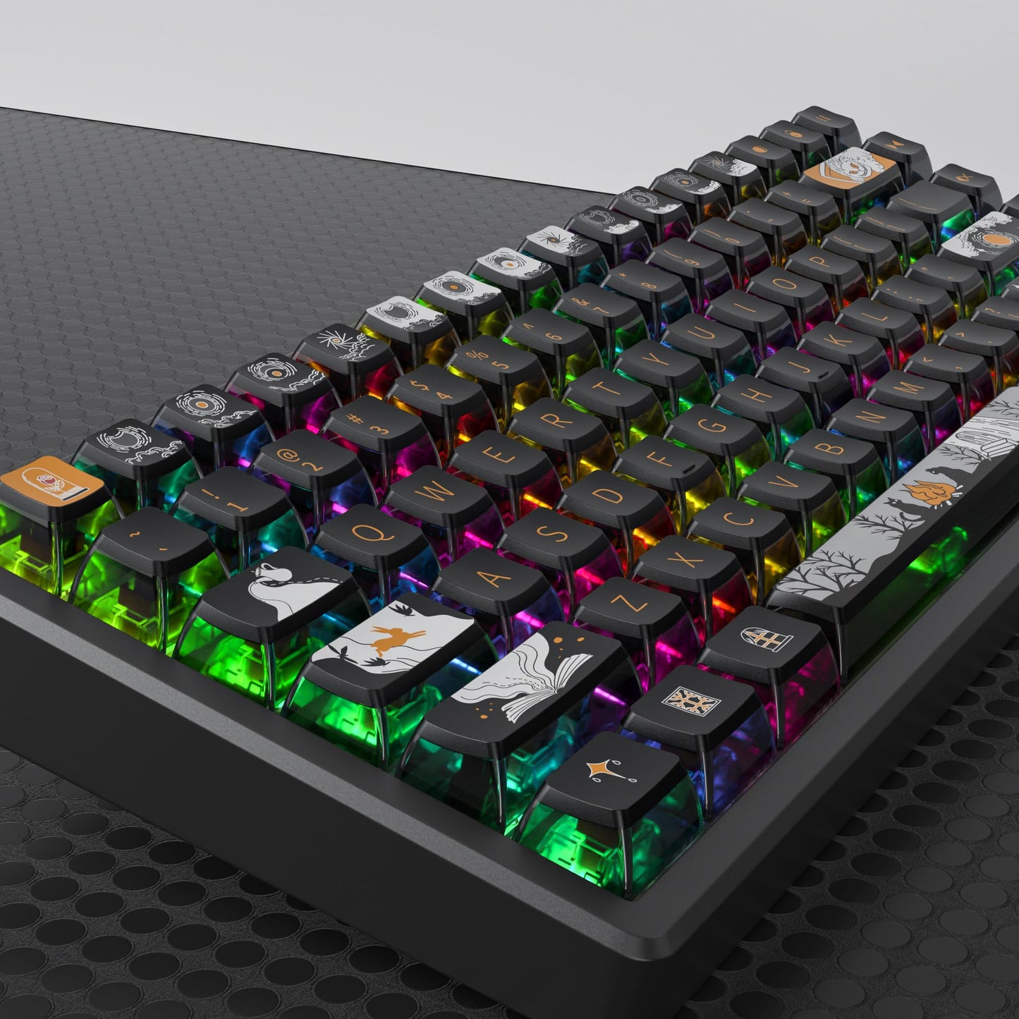 GTSP 61 Keycaps 60 Percent, Ducky One 2 Mini Keycaps for Mechanical Keyboard OEM Profile RGB PBT Keycap Set with Key Puller for Cherry MX Switches SK 61/Joker (Only keycaps) Blue