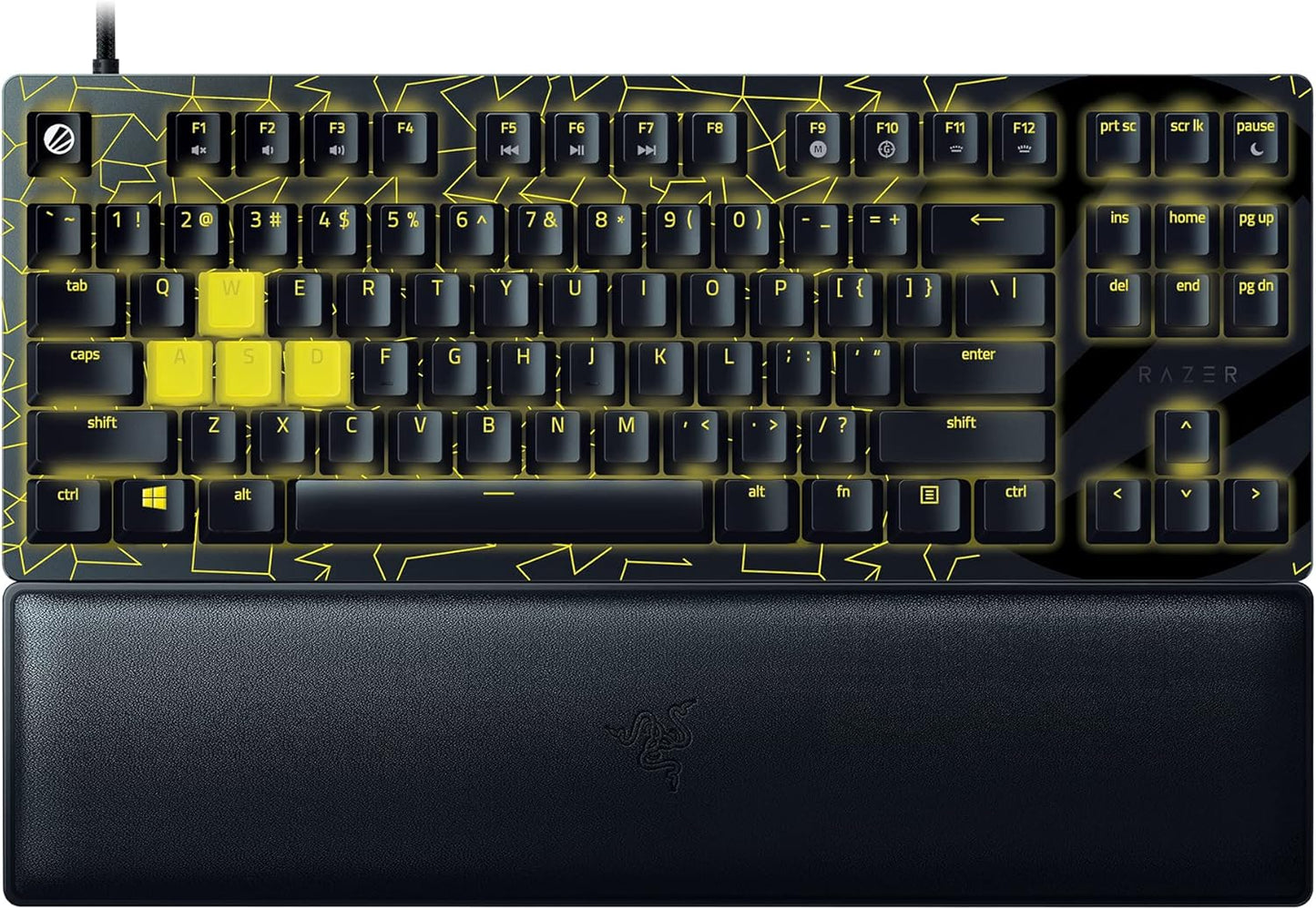 Razer Huntsman V2 Optical Gaming Keyboard: Linear Optical Switches - 8000Hz Polling Rate - Doubleshot PBT Keycaps - Dedicated Media Keys & Dial - Ergonomic Wrist Rest - Snap Tap ESL Edition Huntsman V2 TKL Linear Optical Switches