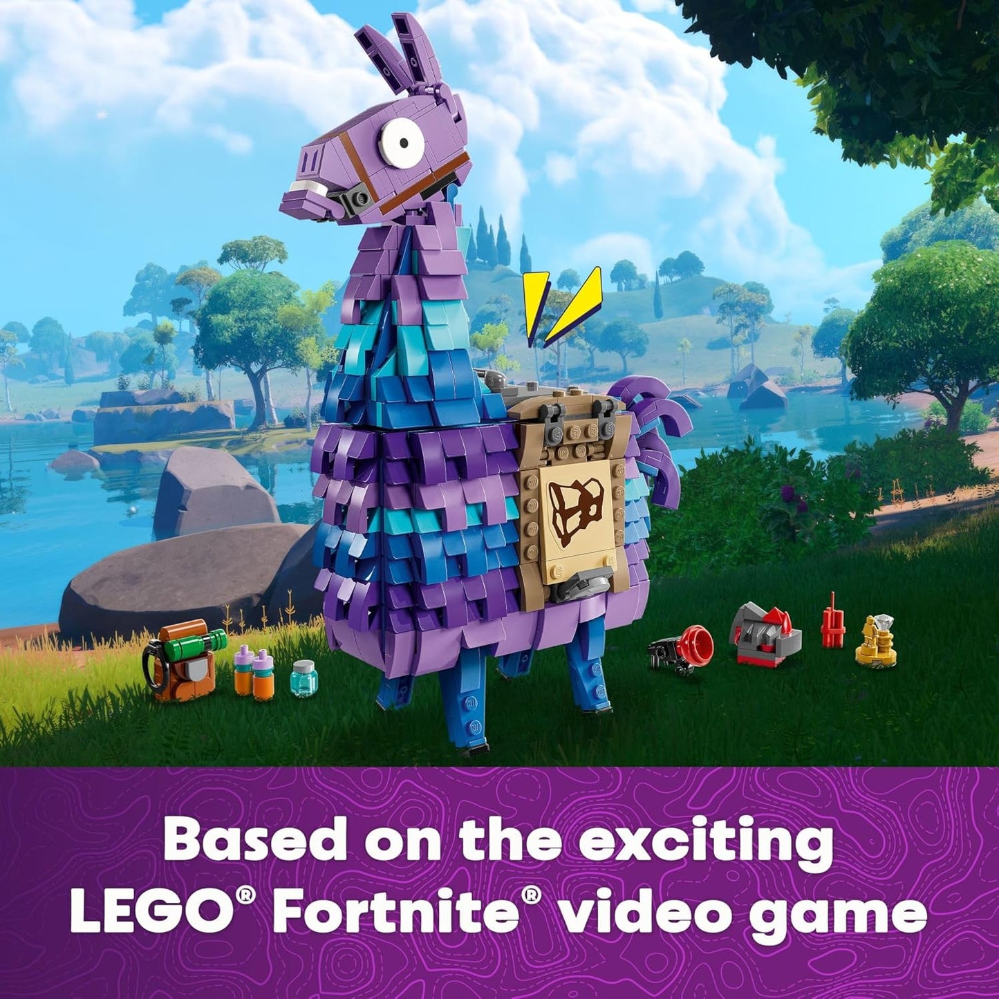 LEGO Fortnite Supply Llama – Buildable Fortnite Llama Toy | Collectible Gaming Figure