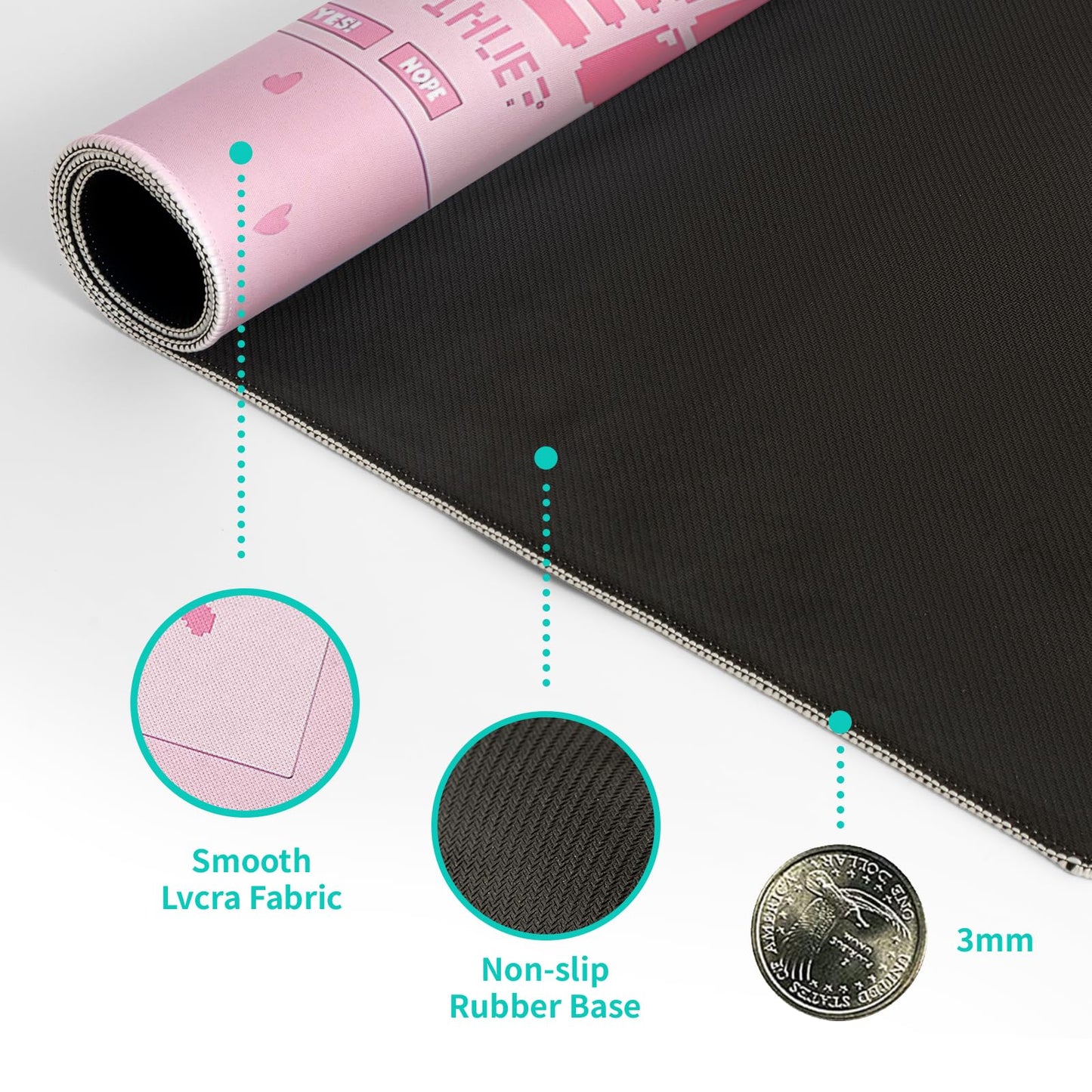 Mountain Gaming Mouse Pad 27.6x11.8 Inch Forest Large Mousepad Extended Grey Mousepad Gaming Non-Slip Rubber Base Stitched Edges Keyboard Mouse Mat Desk Pad for Office Home and Game