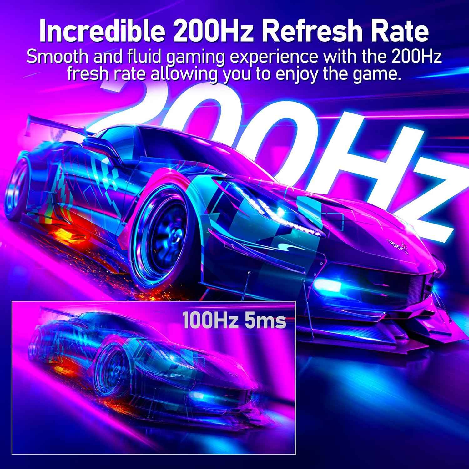 27 Inch Gaming Monitor - Curved FHD Display | 200Hz Refresh Rate | 1ms Response Time Gaming Accessories