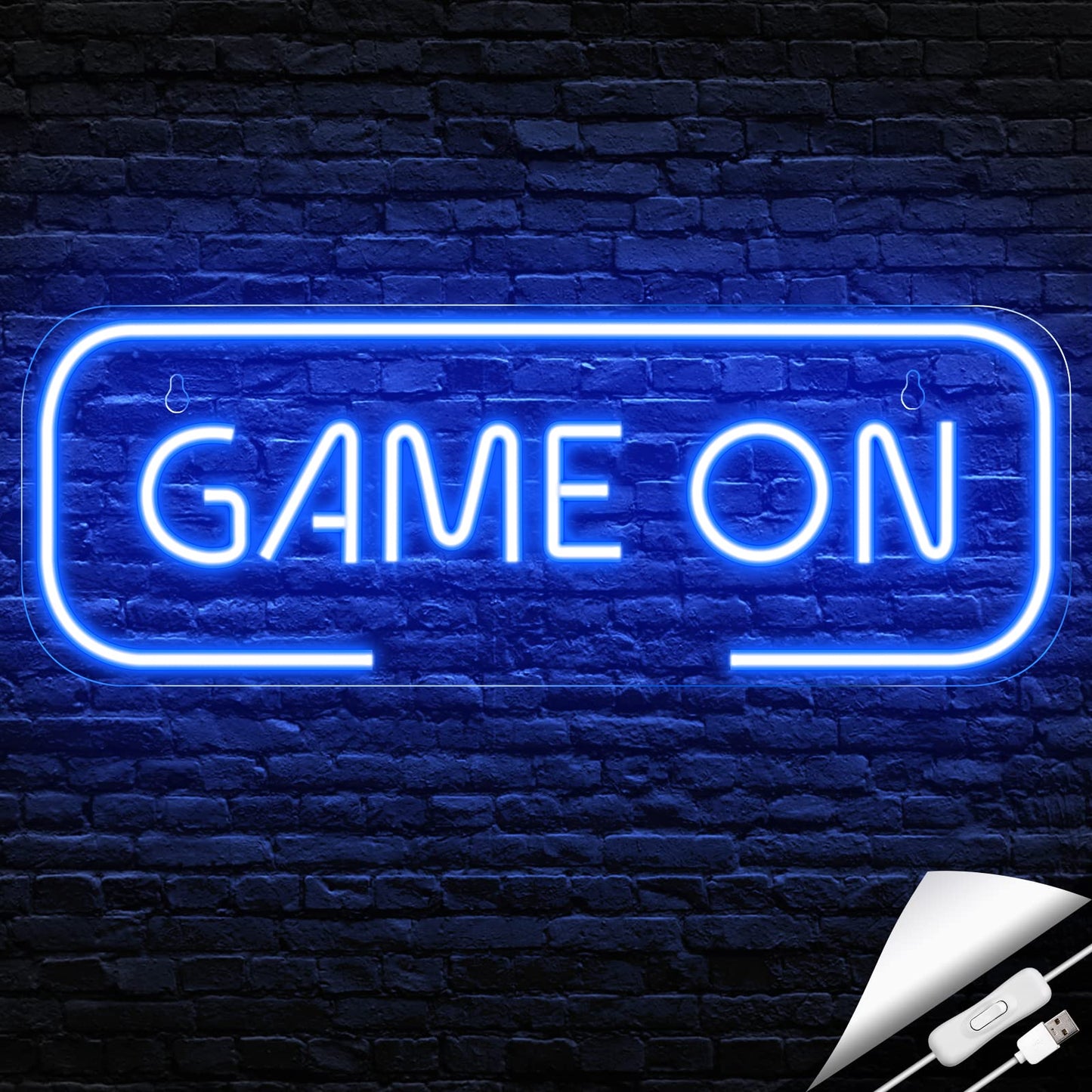 Kavaas Gamer Neon Sign, UV Printed Gaming Neon Sign for Gamer Room Decor - LED Video Game Neon Lights for Bedroom Boys, Gaming Wall decor - Best Gamer Gifts for Teenage Boys, Christmas
