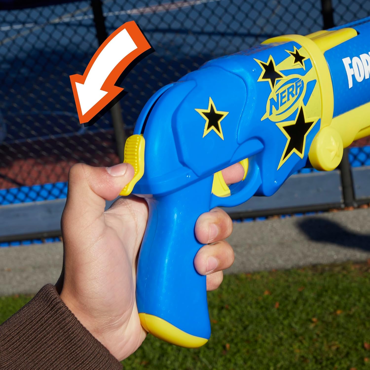 Nerf Fortnite Blaster β Half Tone Hero Wrap | Break Open Barrel, 12 Elite Darts Toy