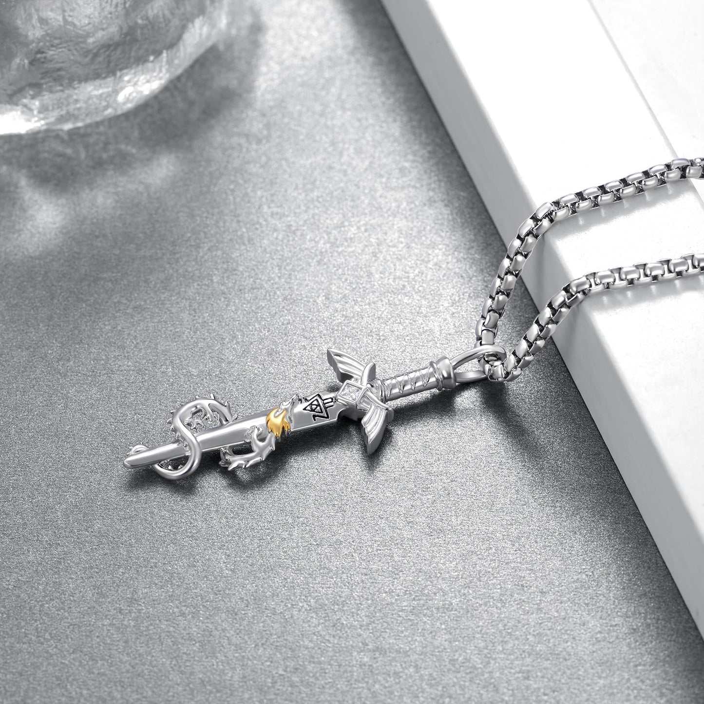Master Sword Necklace – Sterling Silver Link Sword Pendant | Hyrule Warriors Jewelry Jewelry
