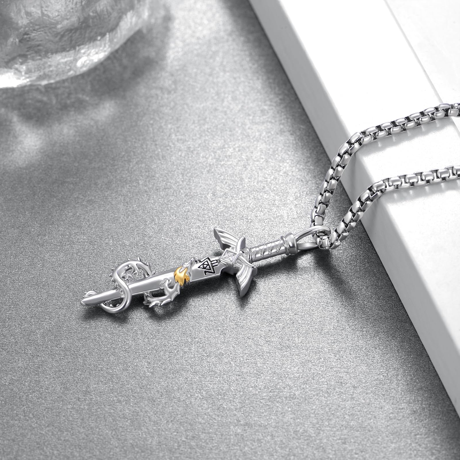 Master Sword Necklace – Sterling Silver Link Sword Pendant | Hyrule Warriors Jewelry Jewelry