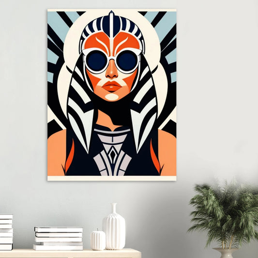 Modern Pharaoh Wall Art – Bold Geometric Art Poster on FSC Certified Paper 75x100 cm 30x40″ Fine Art Poster Print Material