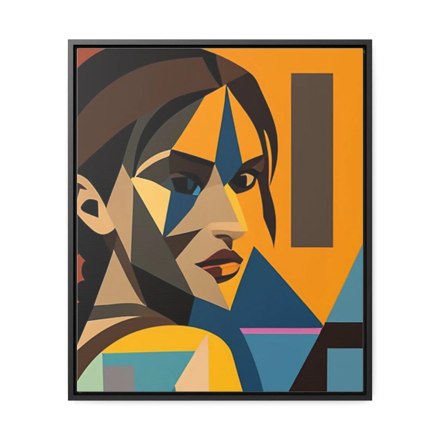 Tomb Raider Gallery Canvas Wraps, Vertical Frame 20″ x 24″ Premium Gallery Wraps (1.25″) Black