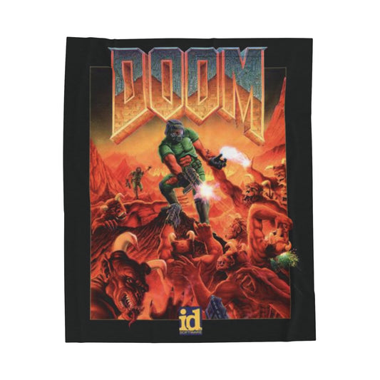 Doom Classic Velveteen Plush Blanket 50" × 60"