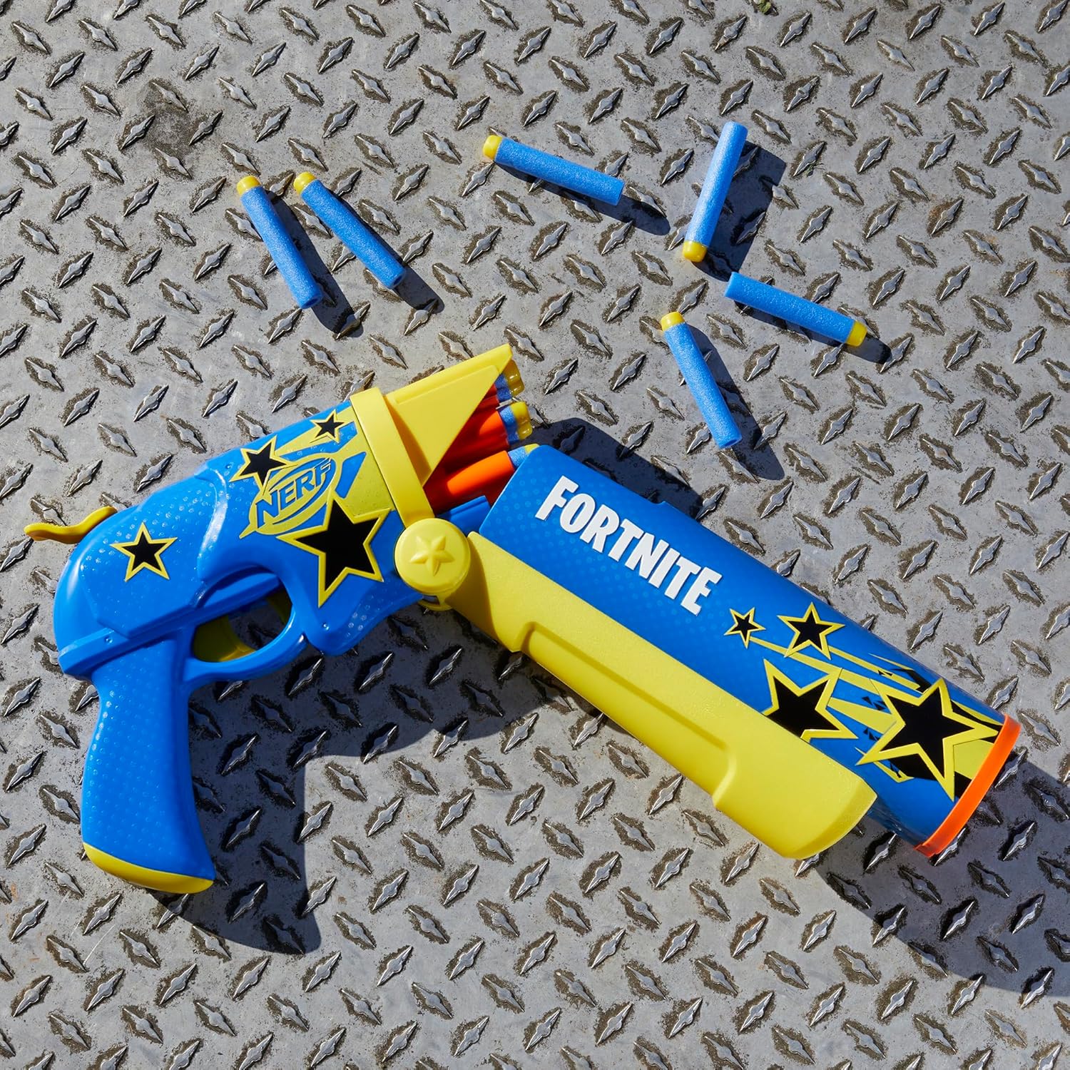 Nerf Fortnite Blaster β Half Tone Hero Wrap | Break Open Barrel, 12 Elite Darts Toy