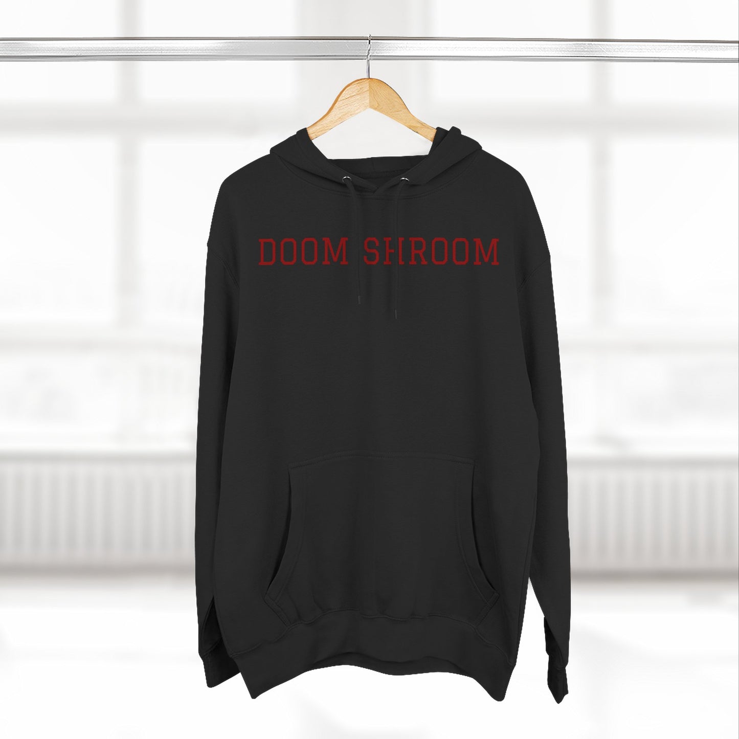 Doom Shroom Fleece Hoodie | Cozy Graphic Sweatshirt for Gamers, Unique Gift for Birthdays, Halloween, and Casual Wear Hoodie