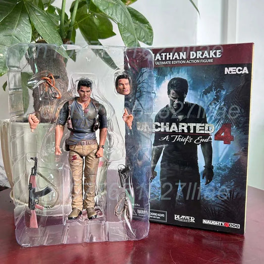 Nathan Drake Action Figure - NECA 7 Inch Articulated Toy With Accessories