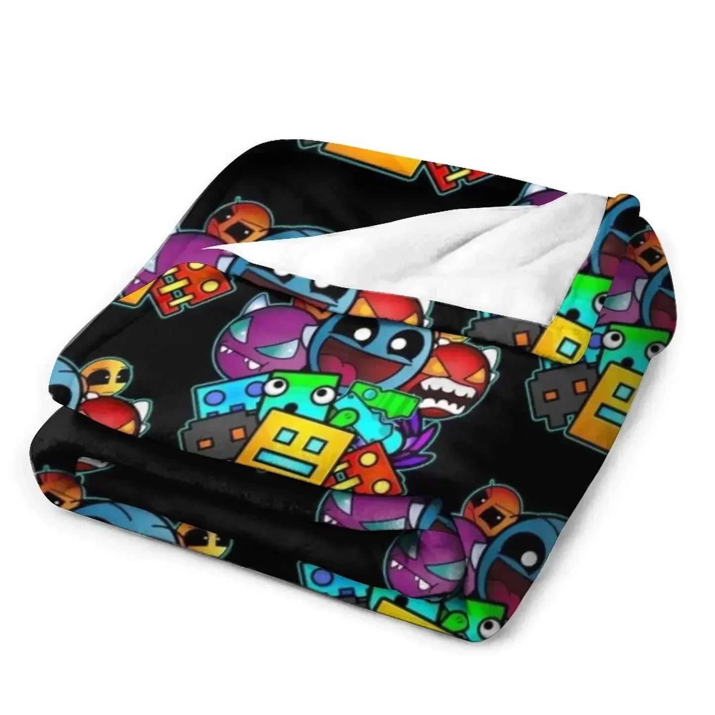 Geometry Dash Throw Blanket