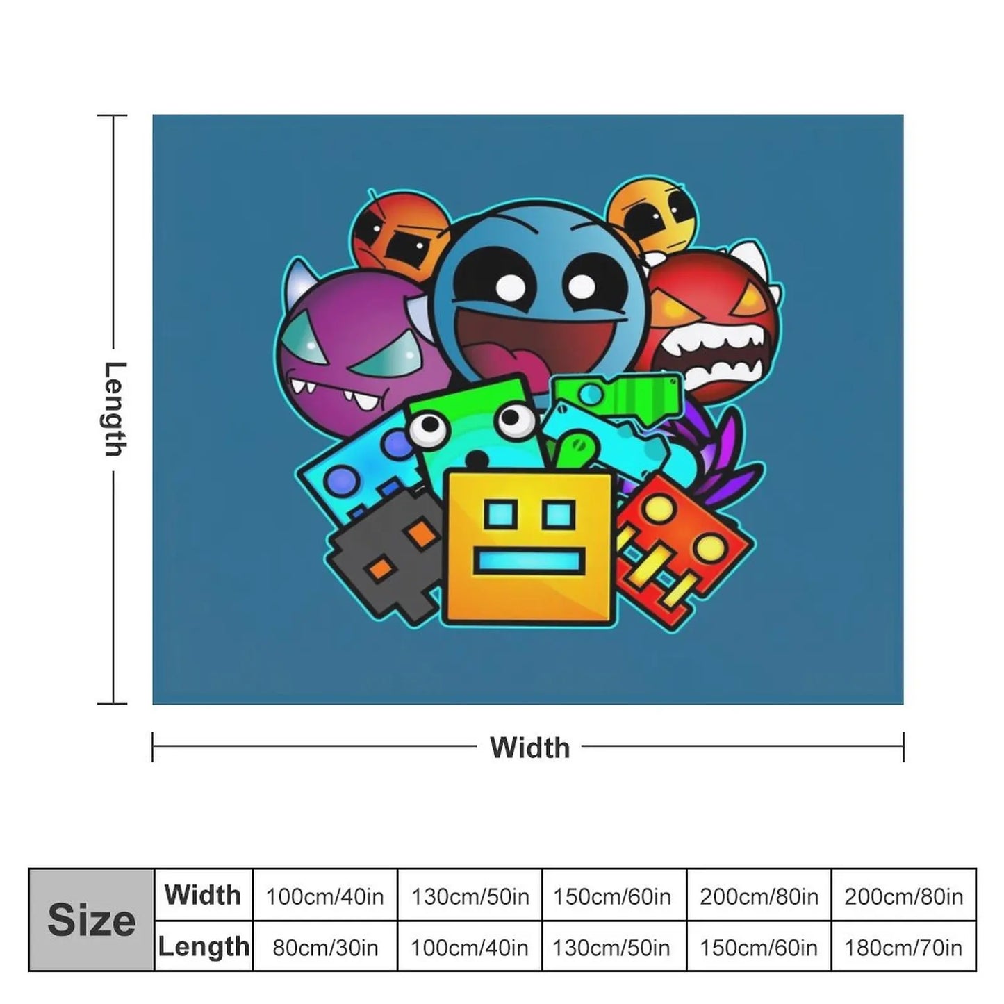 geometry dash character blanket