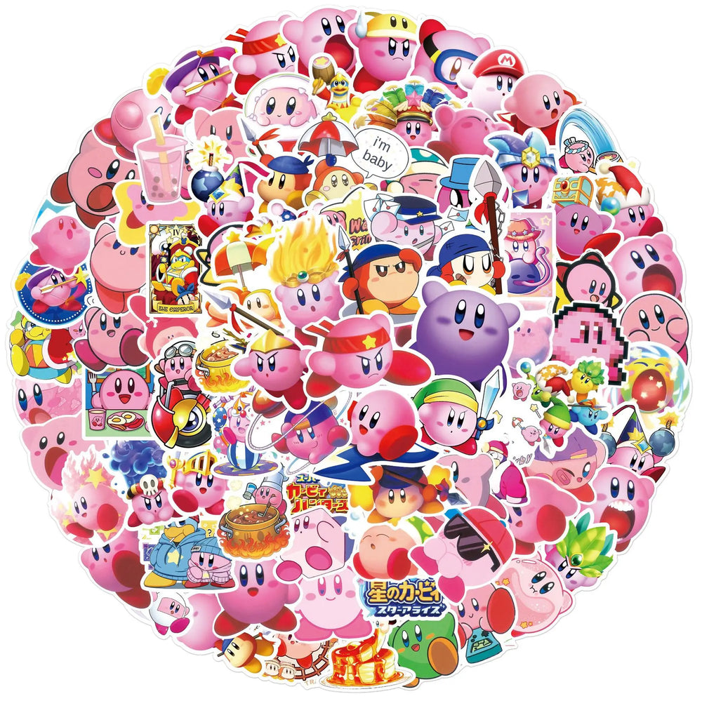 Kirbys Dreamland Delights Waterproof Sticker Pack for Fun and Durability