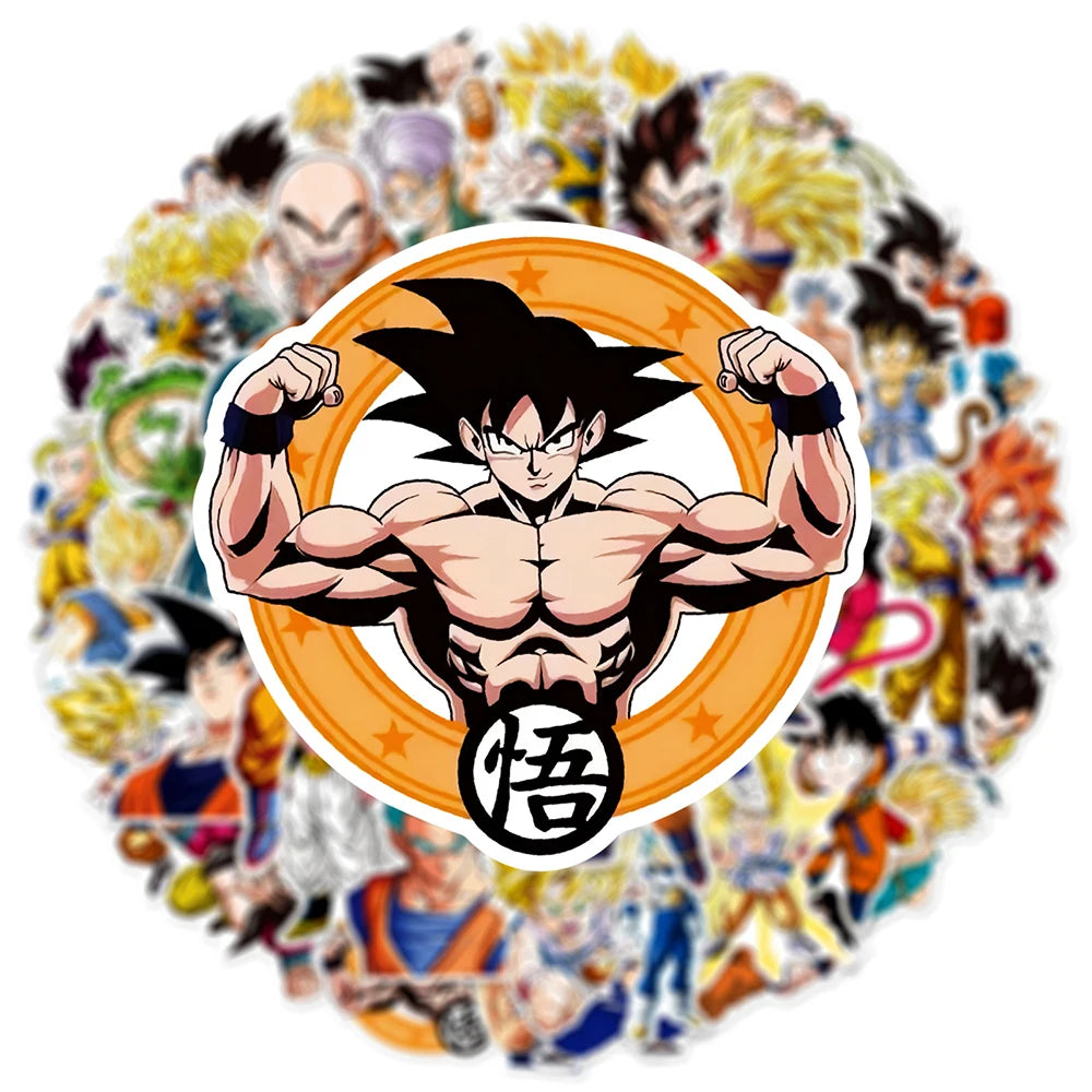 Anime Son Goku Dragon Ball Stickers: Super Saiyan Coolness