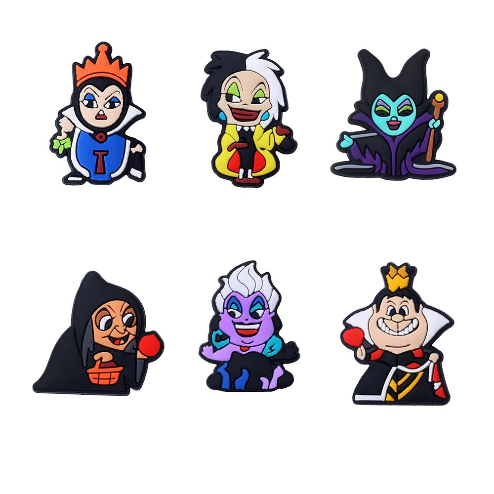 Disney Villains Croc Charms 6pcs