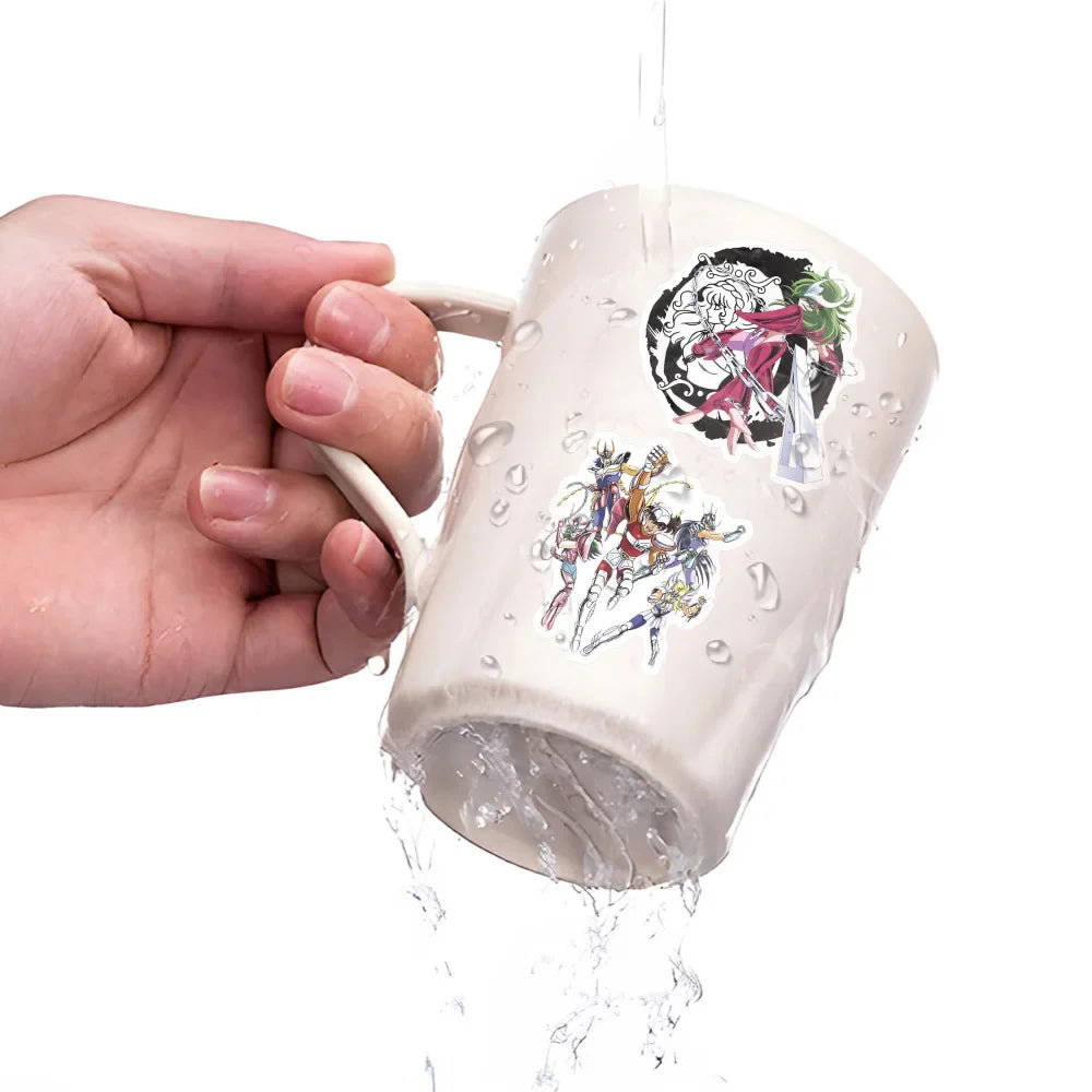 Saint Seiya Stickers - Waterproof Vinyl Anime Laptop Decals | Bronze & Gold Saints Paper products