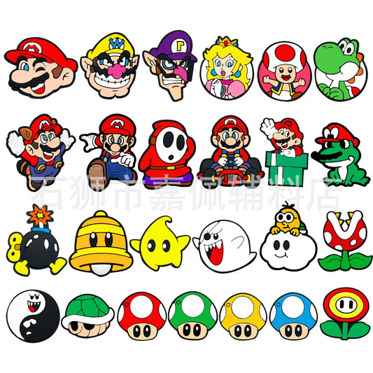 25-piece unique Super Mario shoe charms 1set 25pcs