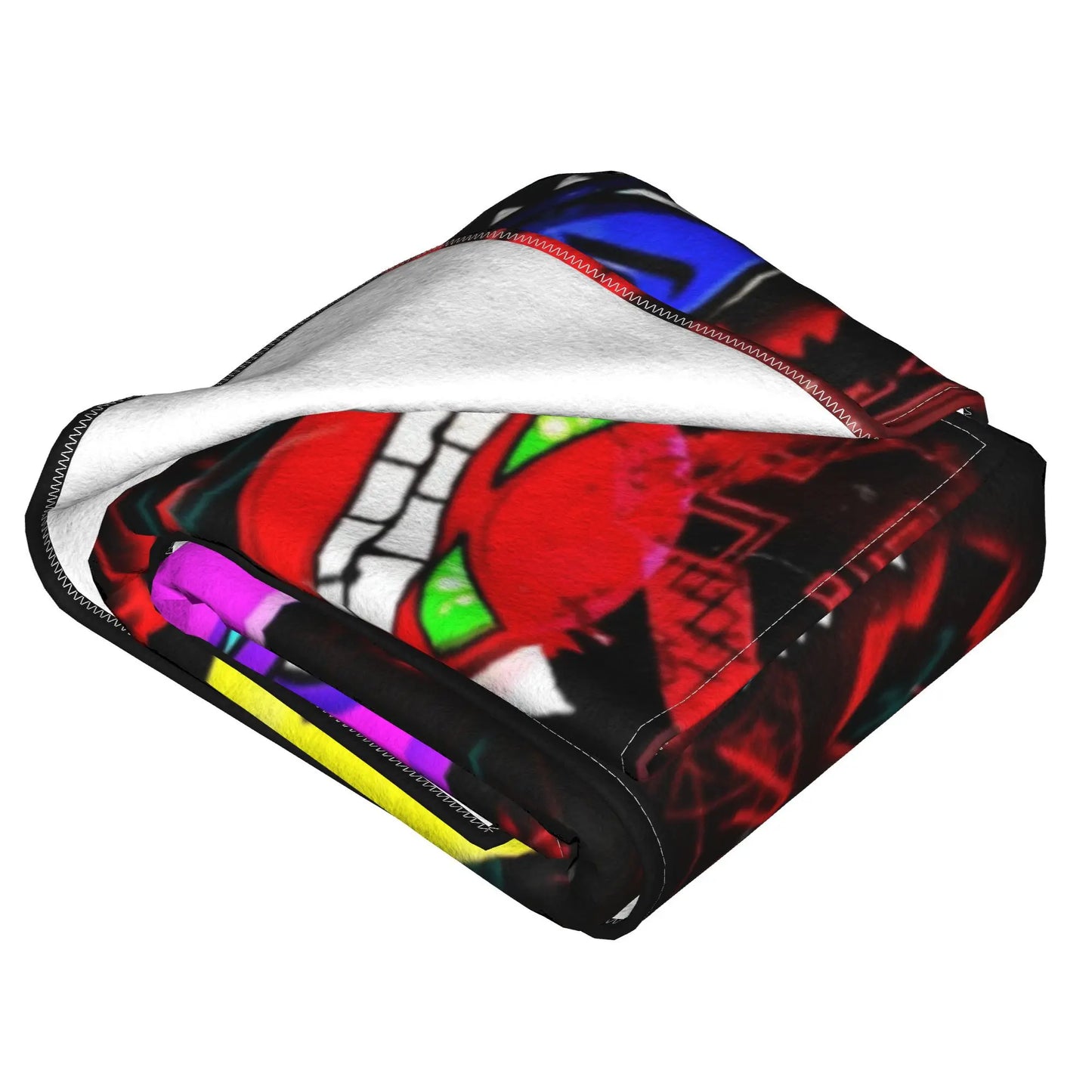 The Geometry Dash Gaming Meme Merch Blankets