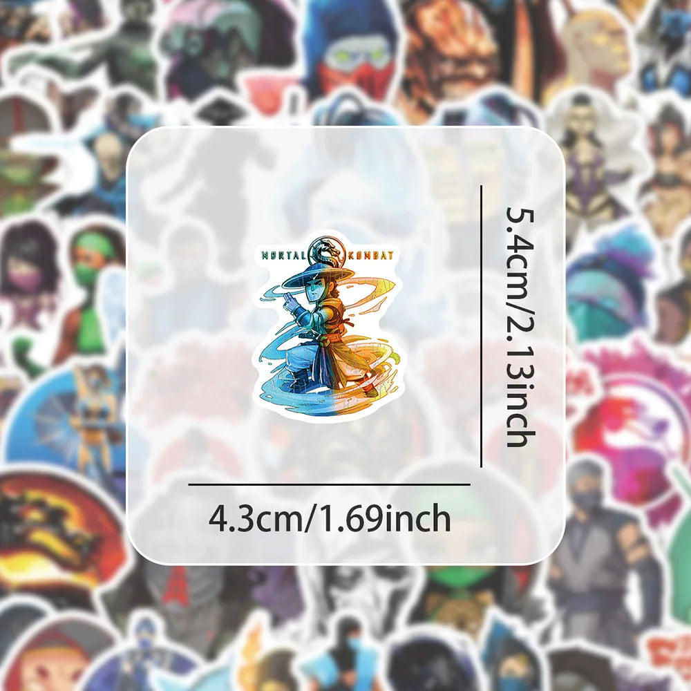 Mortal Kombat Stickers – Waterproof Vinyl Decals | Gamer Sticker Pack 10-60PCS Paper products