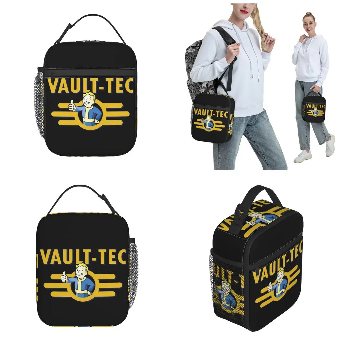 Insulated Lunch Bag - Vault Tec Thermal Tote | High Capacity College Food Storage