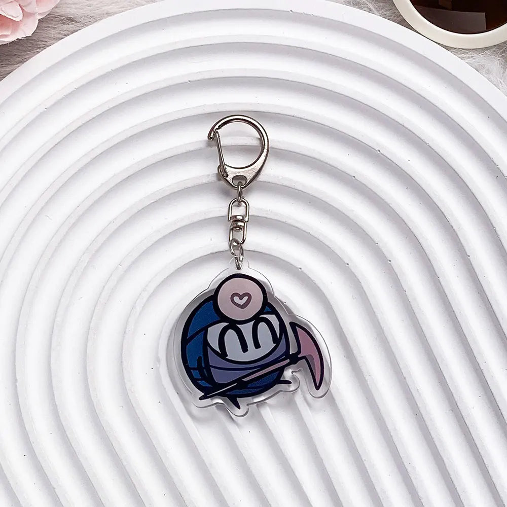 Hollow Knight Acrylic Keychain Cute Cartoon Bag Charm & Backpack Pendant Gift