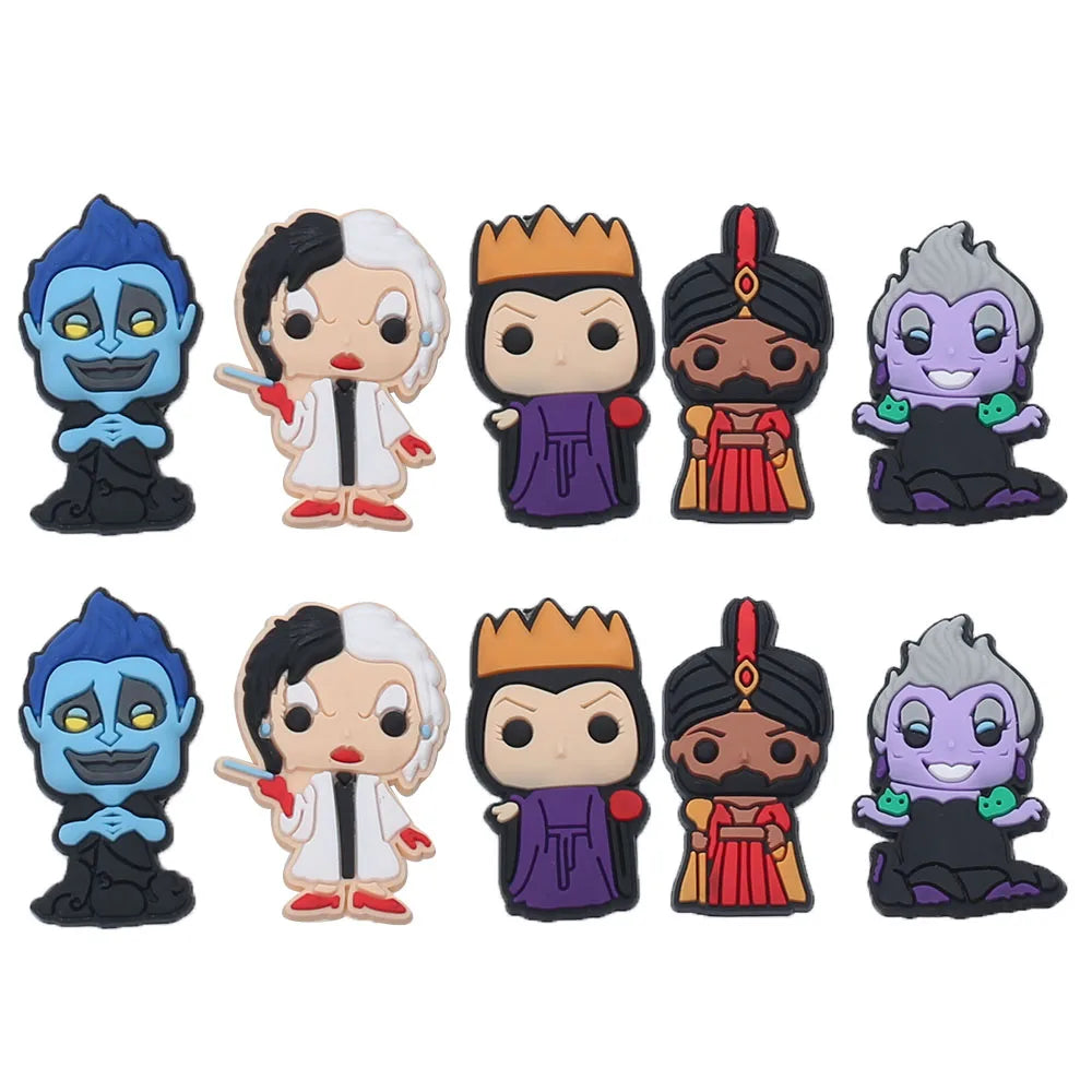 Disney Villains Croc Charms 10pcs