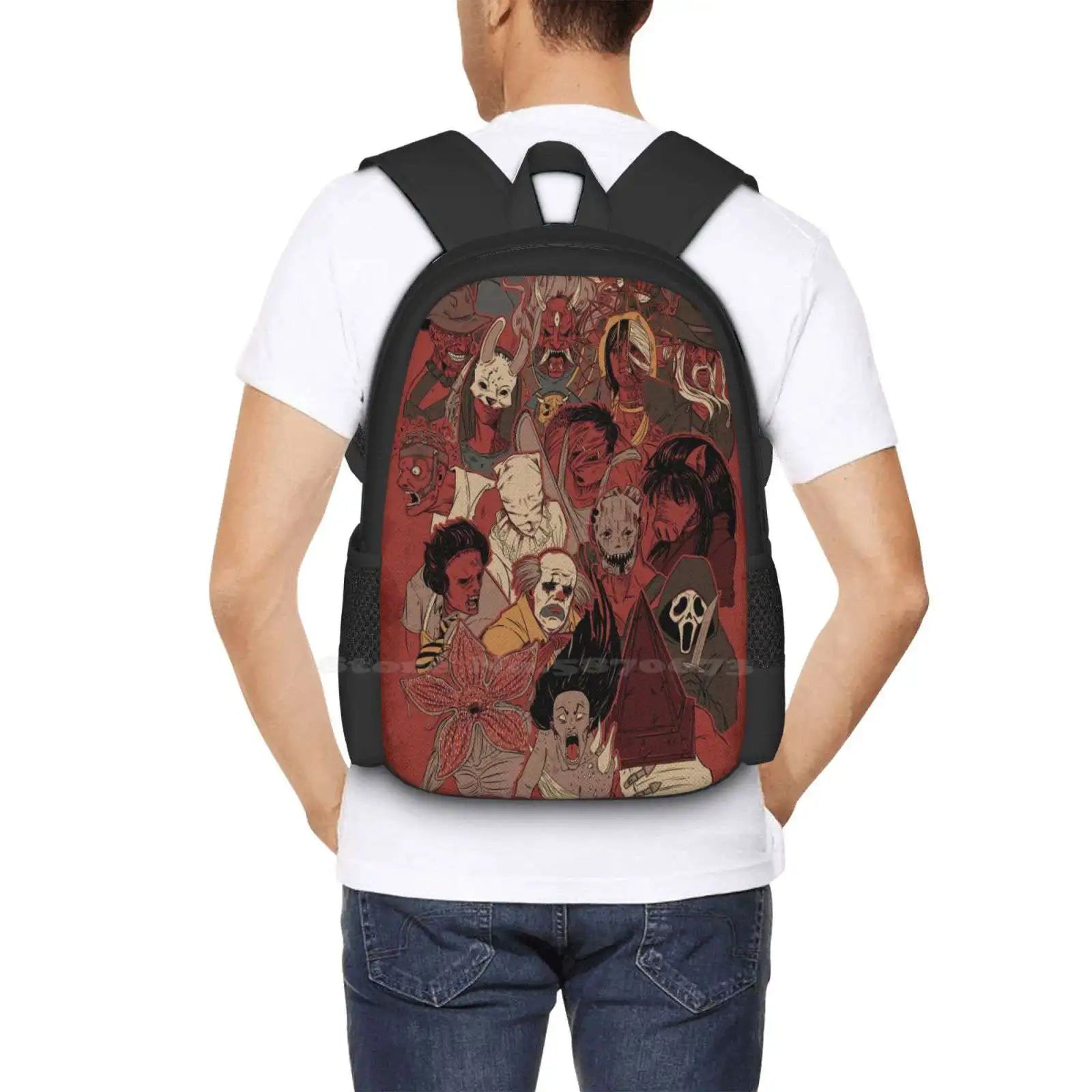 Killers Of The Fog Backpack Dbd Killers Red Huntress Wraith Trapper Spirit Doctor Hag Deathslinger